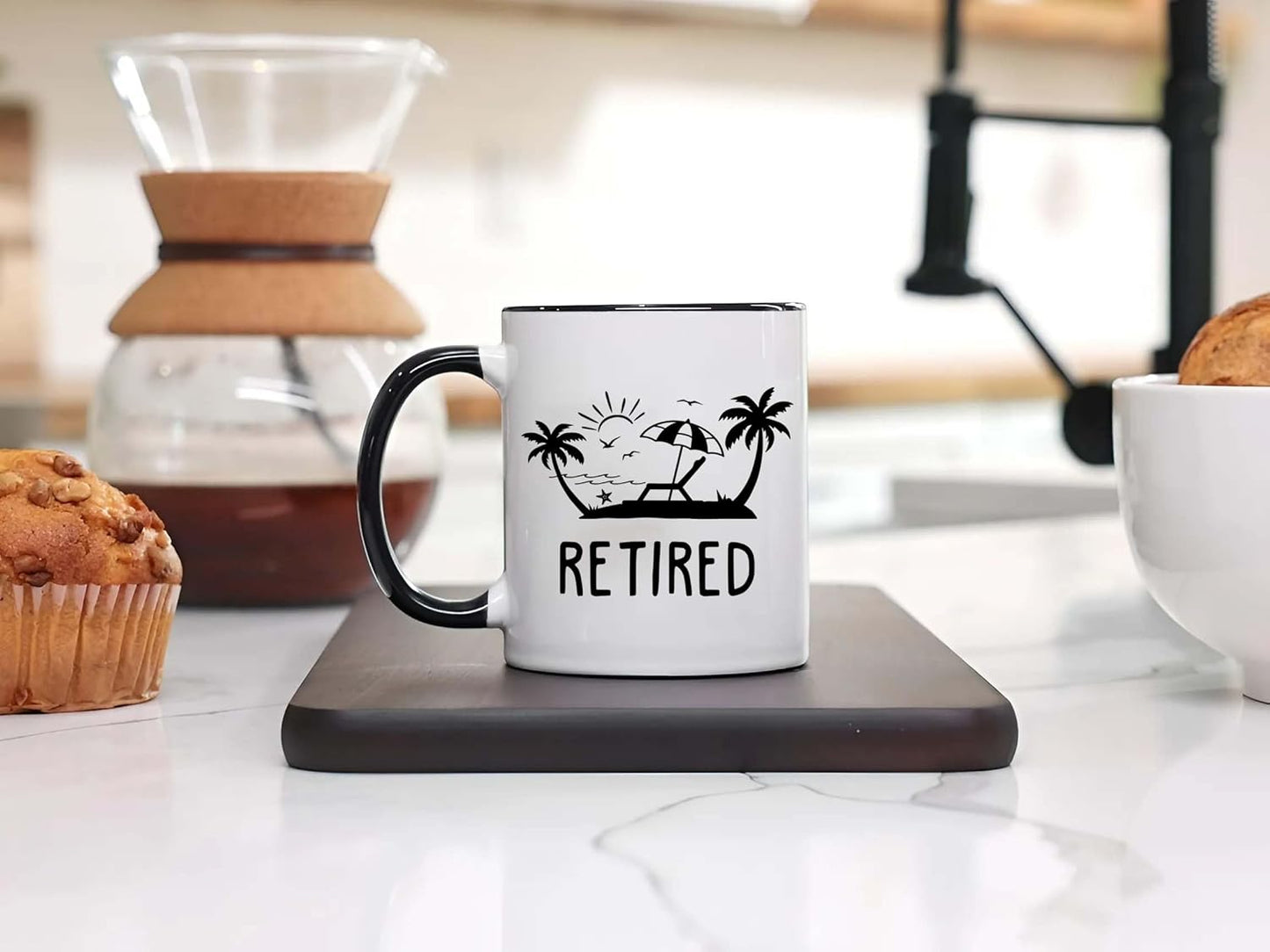 Retirement Gifts For Men Women, Who Is Happy On Monday, Happy Retirement Mug 11 Oz Coffee Mug, Retired Gifts Birthday Present Christmas for Coworkers Nurse Teacher Boss Dad Grandpa