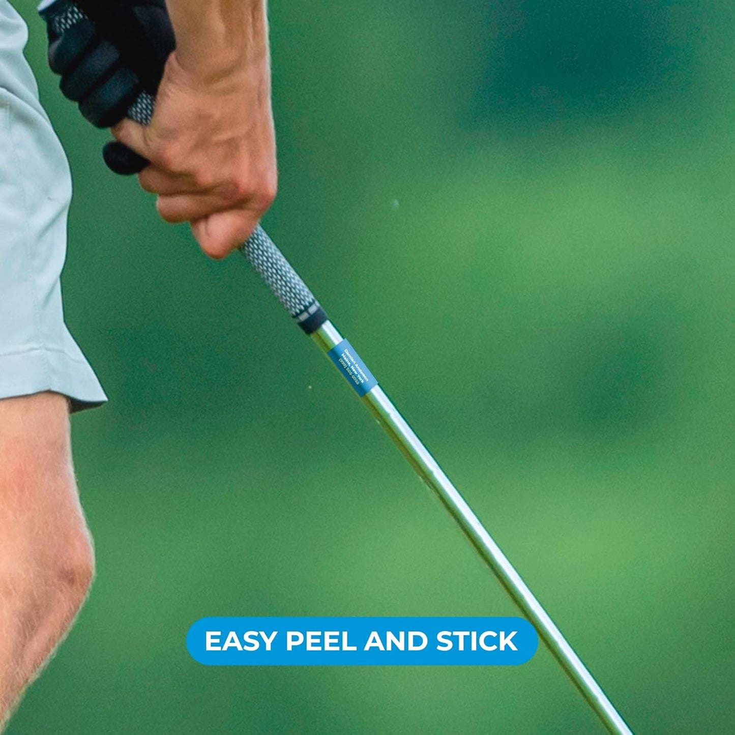 EGD Custom Golf Club Name Stickers | Personalized Waterproof Vinyl Labels for Golf Accessories | Customizable Tags for Golf Bag, Clubs & More | 3 Colors & Multiple Pack Sizes