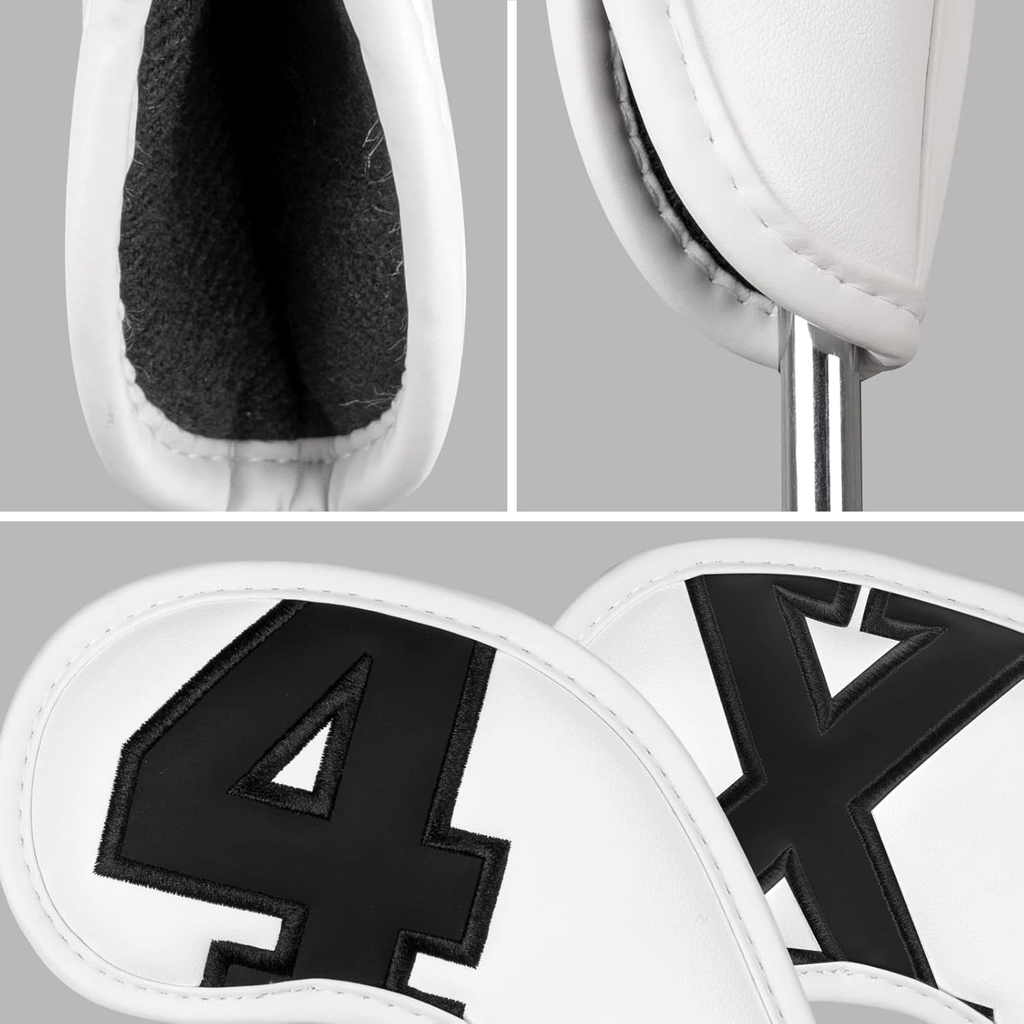 Craftsman Golf Magnetic Iron Headcovers Protective Cover with Large No. Available for Customize Name