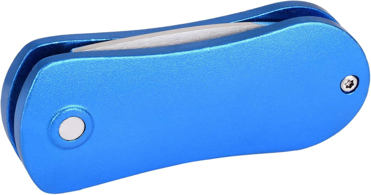 Mile High Life Golf Divot Repair Tool, All Metal Foldable Divot Tool with Pop-up Button & Magnetic Ball Marker