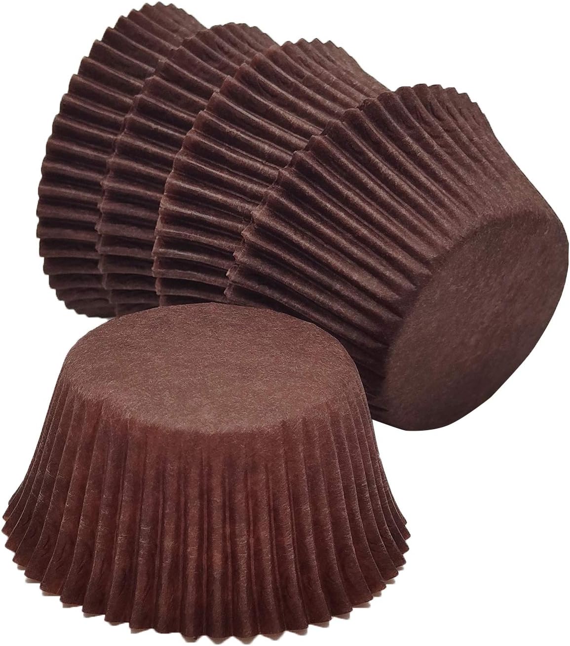 Premium Coffee Greaseproof Cupcake Liners Muffin Paper Baking Cups Standard Size, 100-Count