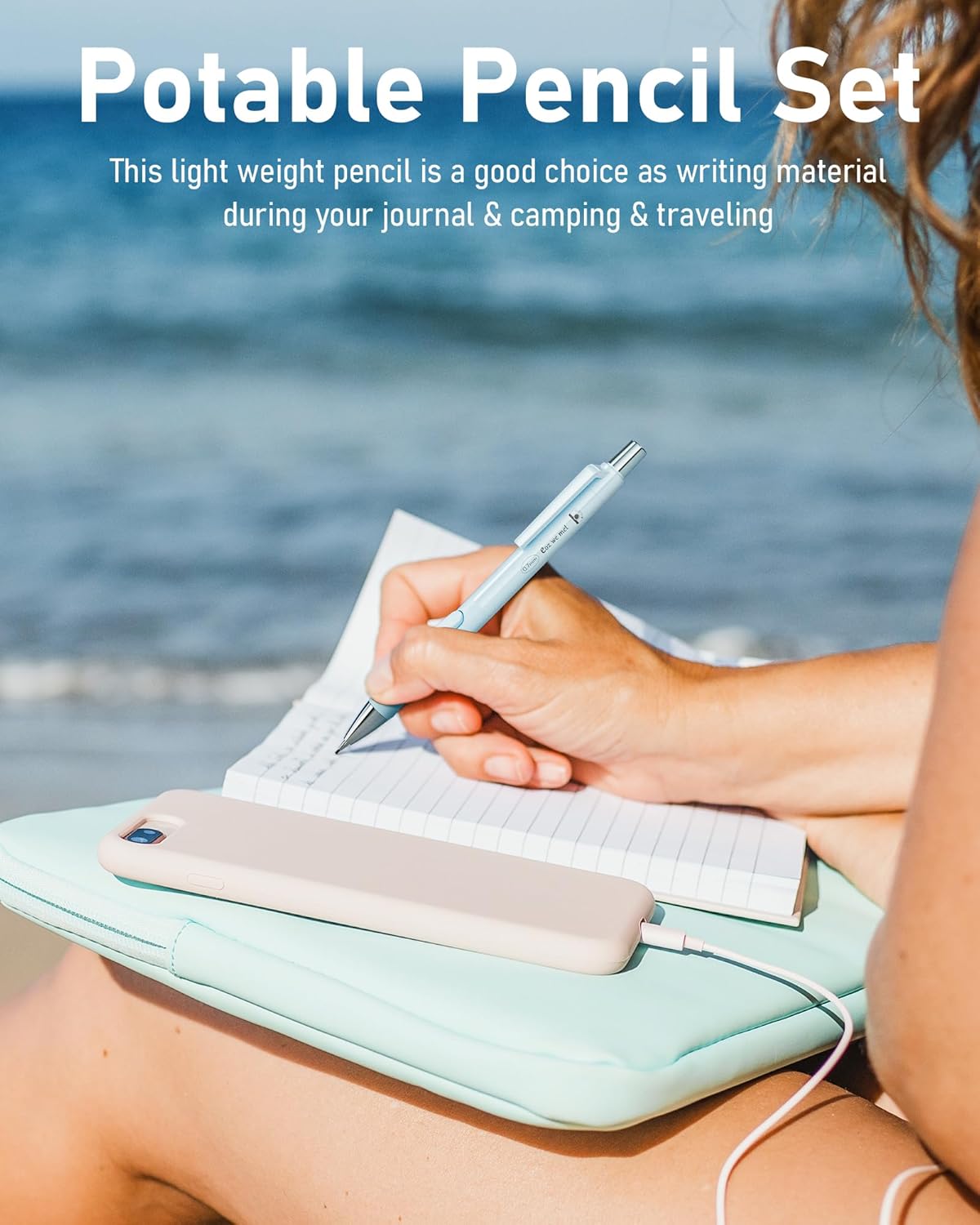 Nicpro 8PCS Pastel Mechanical Pencil 0.5 & 0.7 mm, Cute Fast Click Mechanical Pencils Set with 8 Tubes HB Lead Refills, Erasers for Drafting, School Student Writing, Drawing, Sketching -with Case