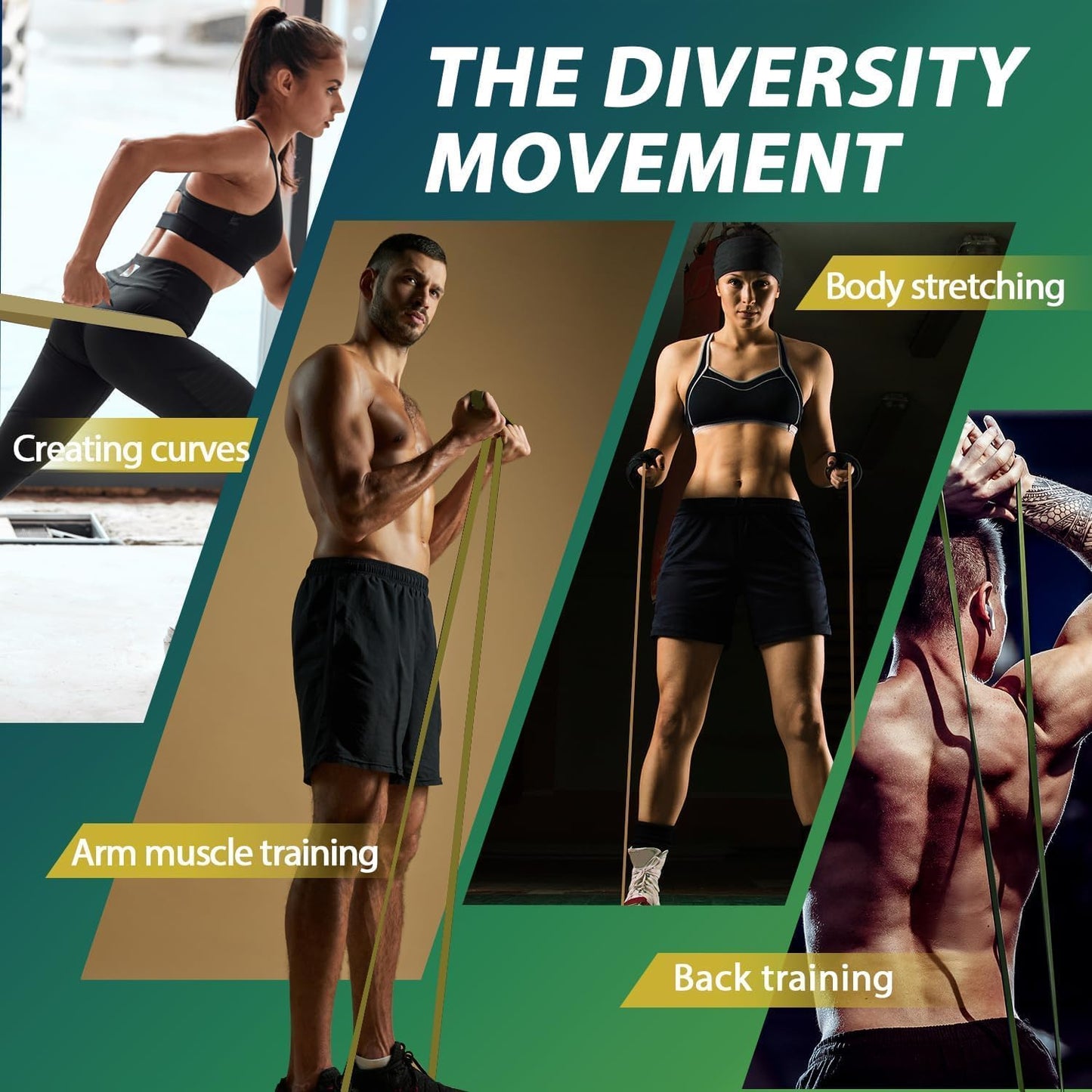 LEEKEY Resistance Bands, Exercise Bands with Handles,Pull Up Assist Bands - Band Set with Door Anchor - Bands for Working Out,Band for Men and Women Fitness Training,Home Workouts