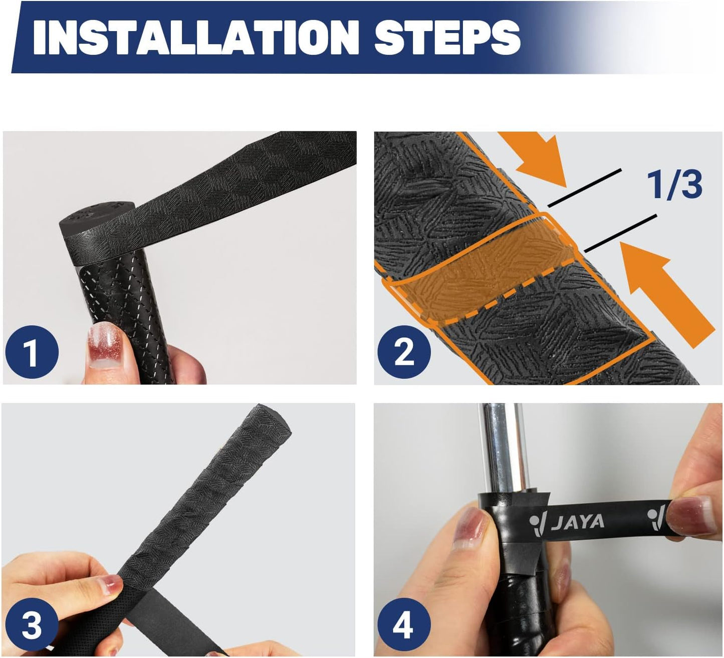 JAYA Golf Grip Wrapping Tapes, Innovative Regripping Solution for Golf Club Grips, 3 Or 15 Pack Tacky PU Overgrip Tapes, Options of 5 Colors, Enjoy a Fresh New Grip Experience