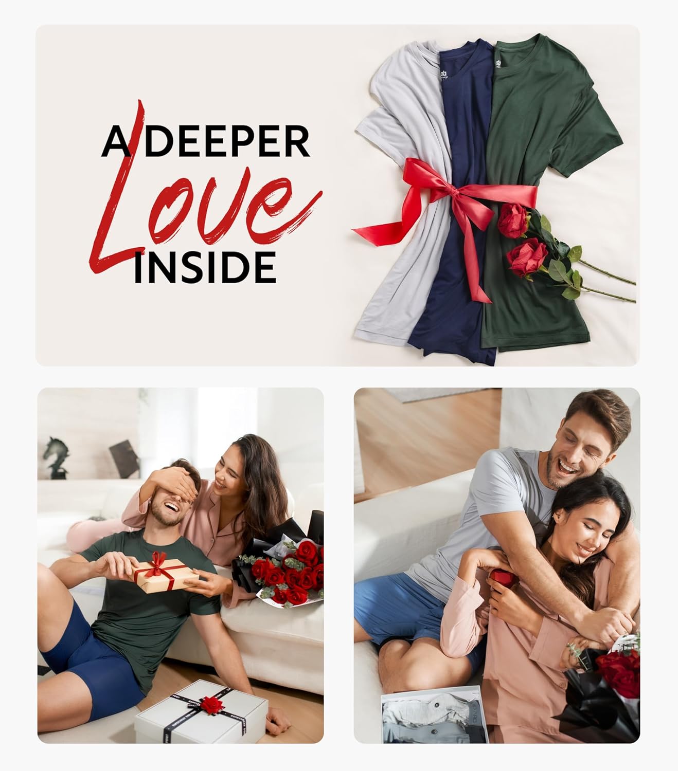 DAVID ARCHY Men's Undershirt Bamboo Rayon Moisture-Wicking Crewneck T-Shirts Stretch Tees for Men, 3 or 5 Pack