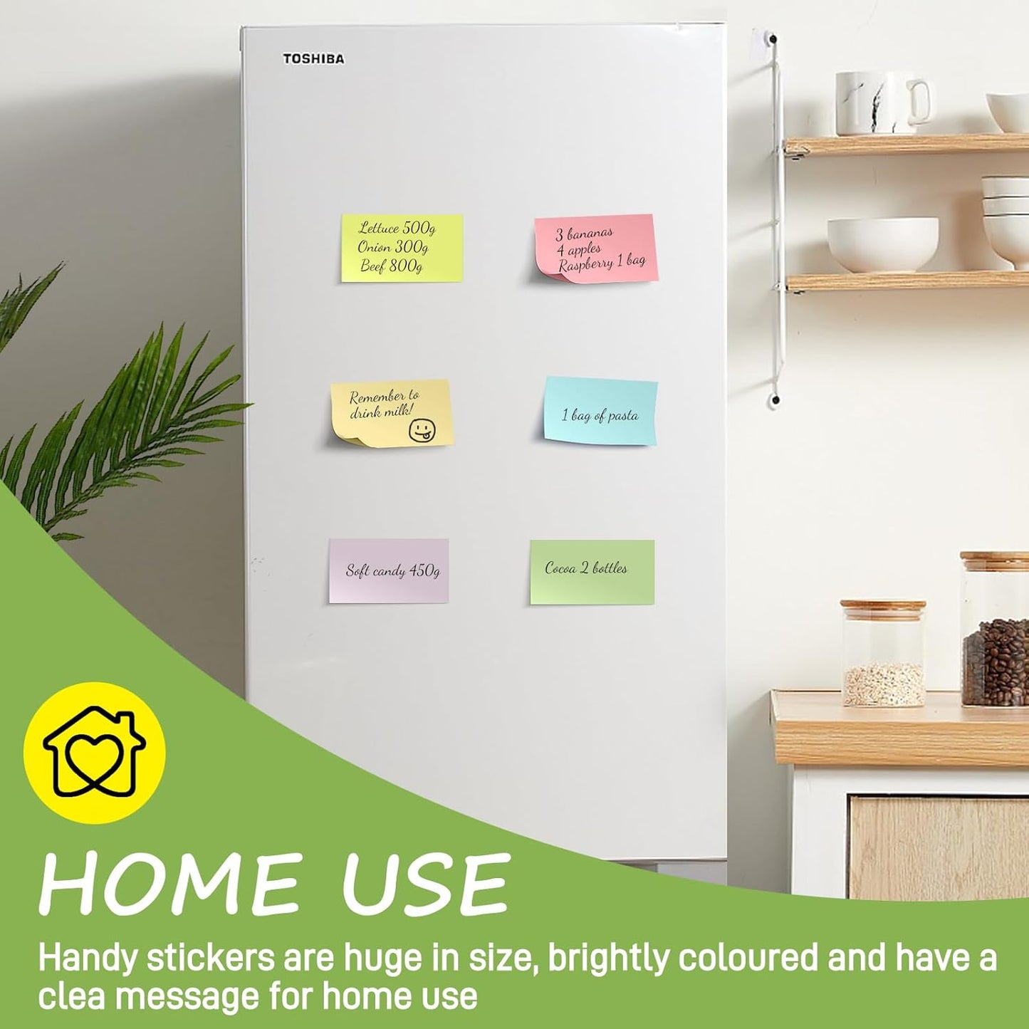 480 Sheets 3x5 Inches Large Sticky Notes,Self-Stick Post Stickies Colorful Super Sticking Power Memo Pads for Teacher Supply,School and Office