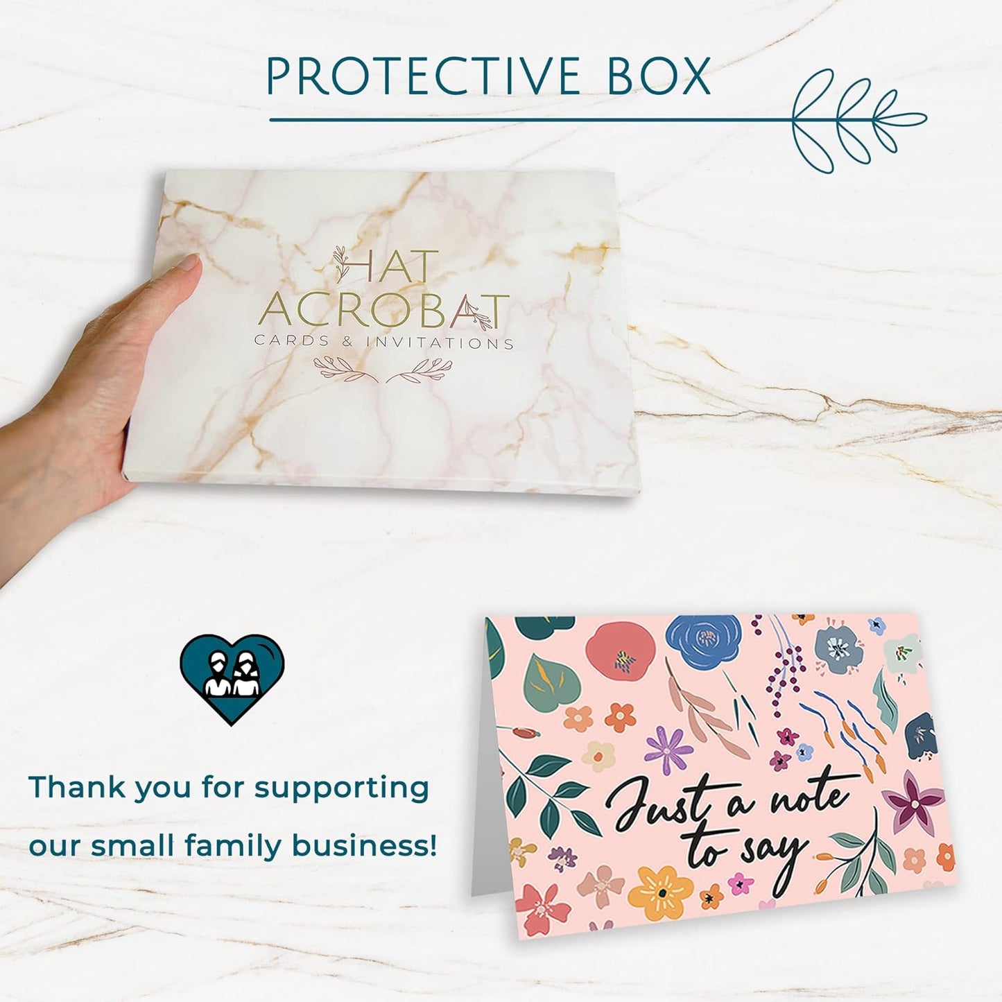 Thinking of You Cards with Envelopes - 24 Gender Neutral Thinking of You Cards with 8 Unique Designs - Unfolded 8.3 x 5.8 Folded 4.1 x 5.8 Greeting Cards Thinking of You (Colorful)