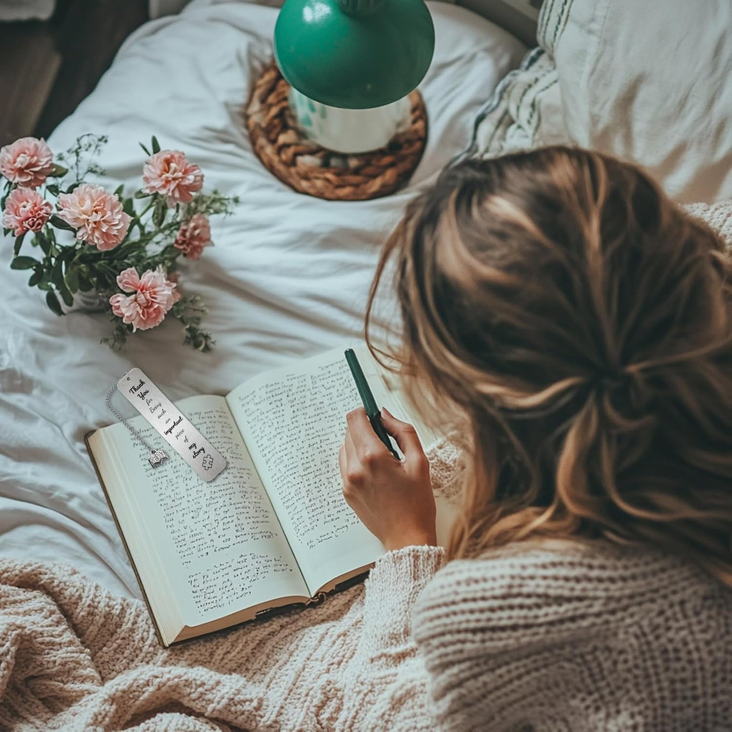 Bookmarks for Women & Teachers, Inspirational Thank You Gift for Boss, Friend, Colleague, Teacher Appreciation, Graduation, Book Lovers, Motivational Bookmark Gifts