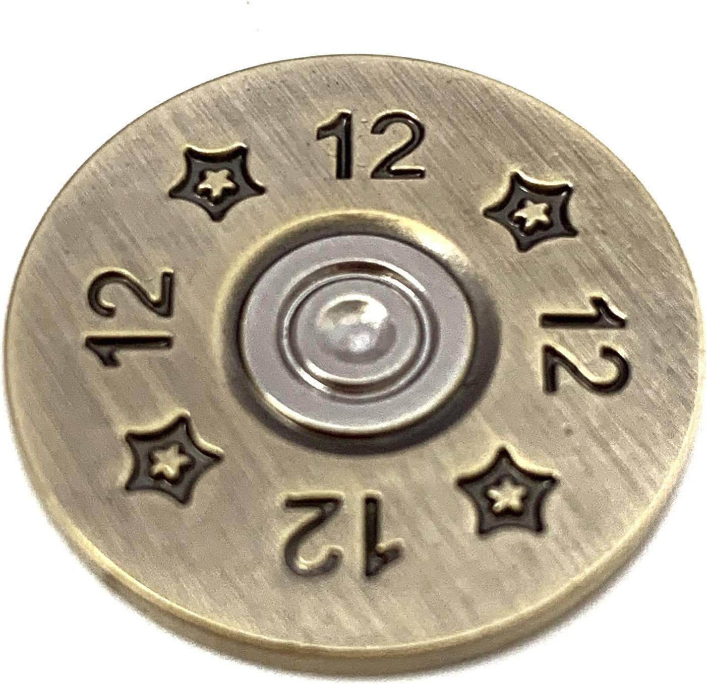 Full Metal Markers 12 Gauge Magnetic Metal Golf Ball Marker with Hat Clip for Men and Women - Unique Marker for Putting Green - Golf Accessories