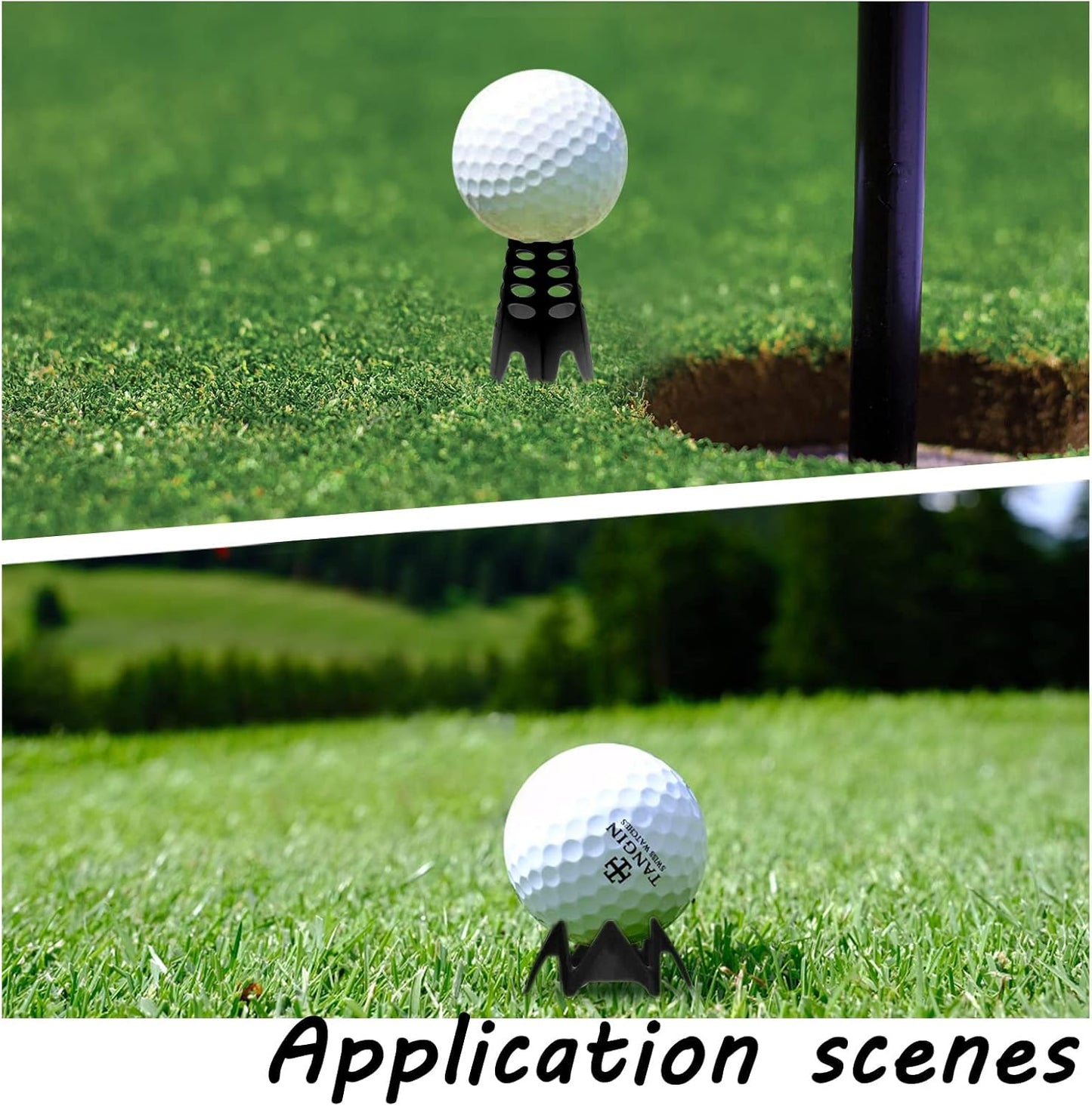 Golf Simulator Tees, Plastic Indoor Golf Mat Tees Practice Turf and Driving Range Winter Golf Tees (18 Pcs)
