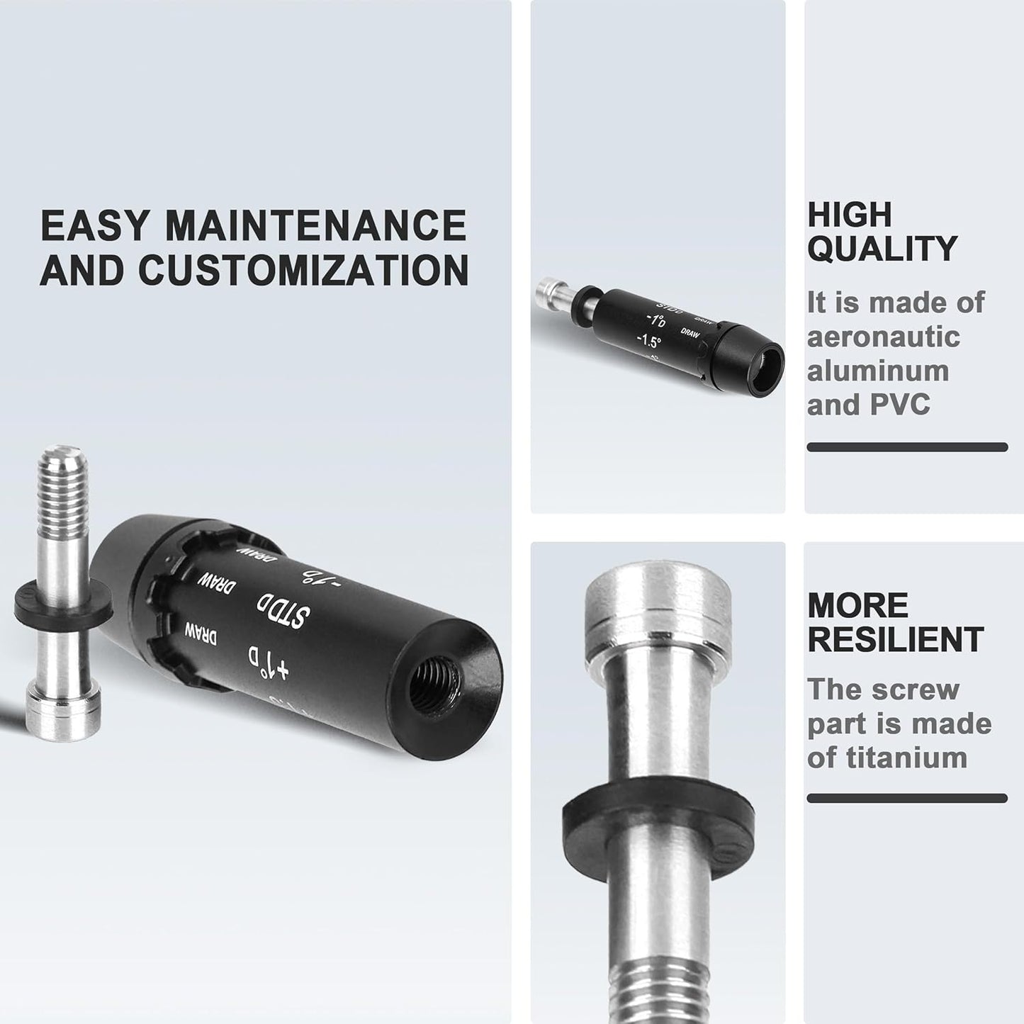 2PCS .335 Golf Shaft Adapter Sleeve Compatible with Cobra Dark Speed,Aerojet,F9,Speedzone F9,F8,F7 Driver