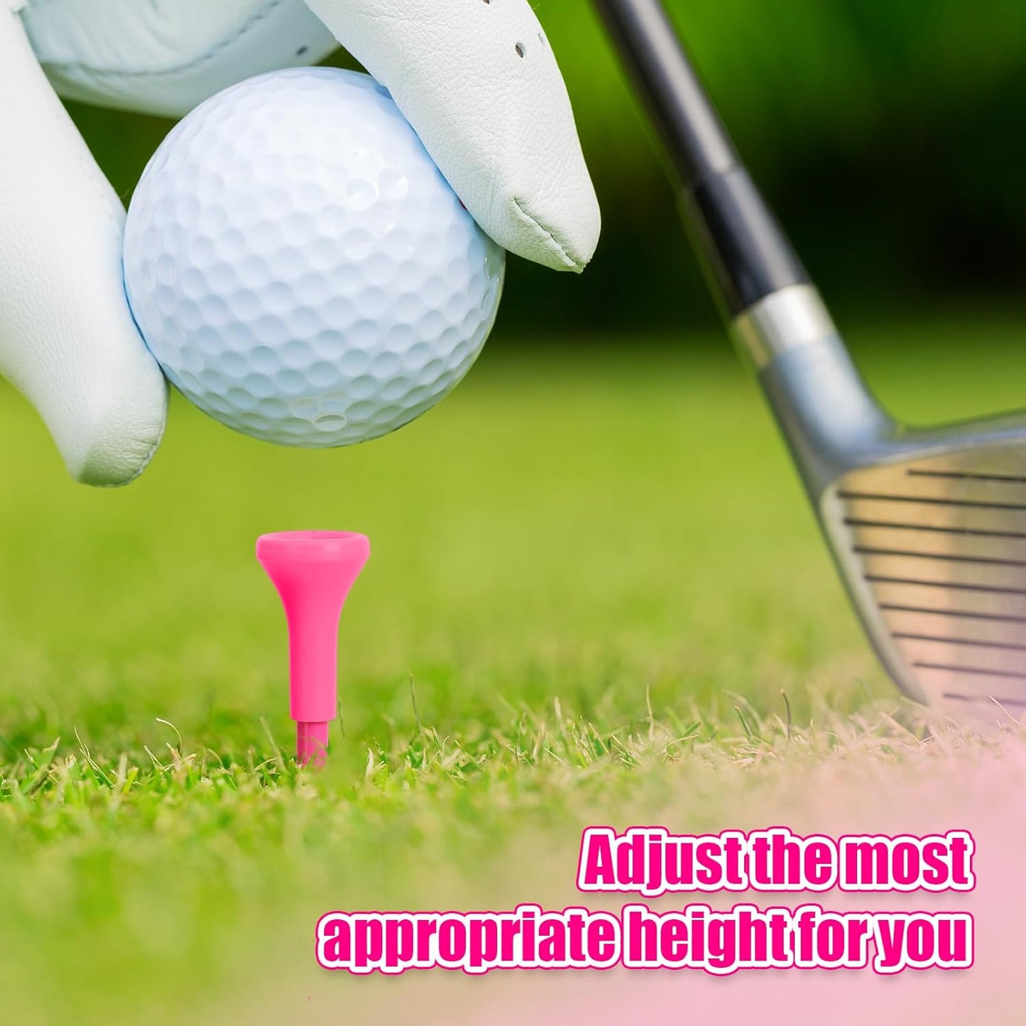 12 Pieces Golf Range Tees Set Rubber Golf Tees for Mats Driving Range 6 Pieces for Practice Mat Mixed Size