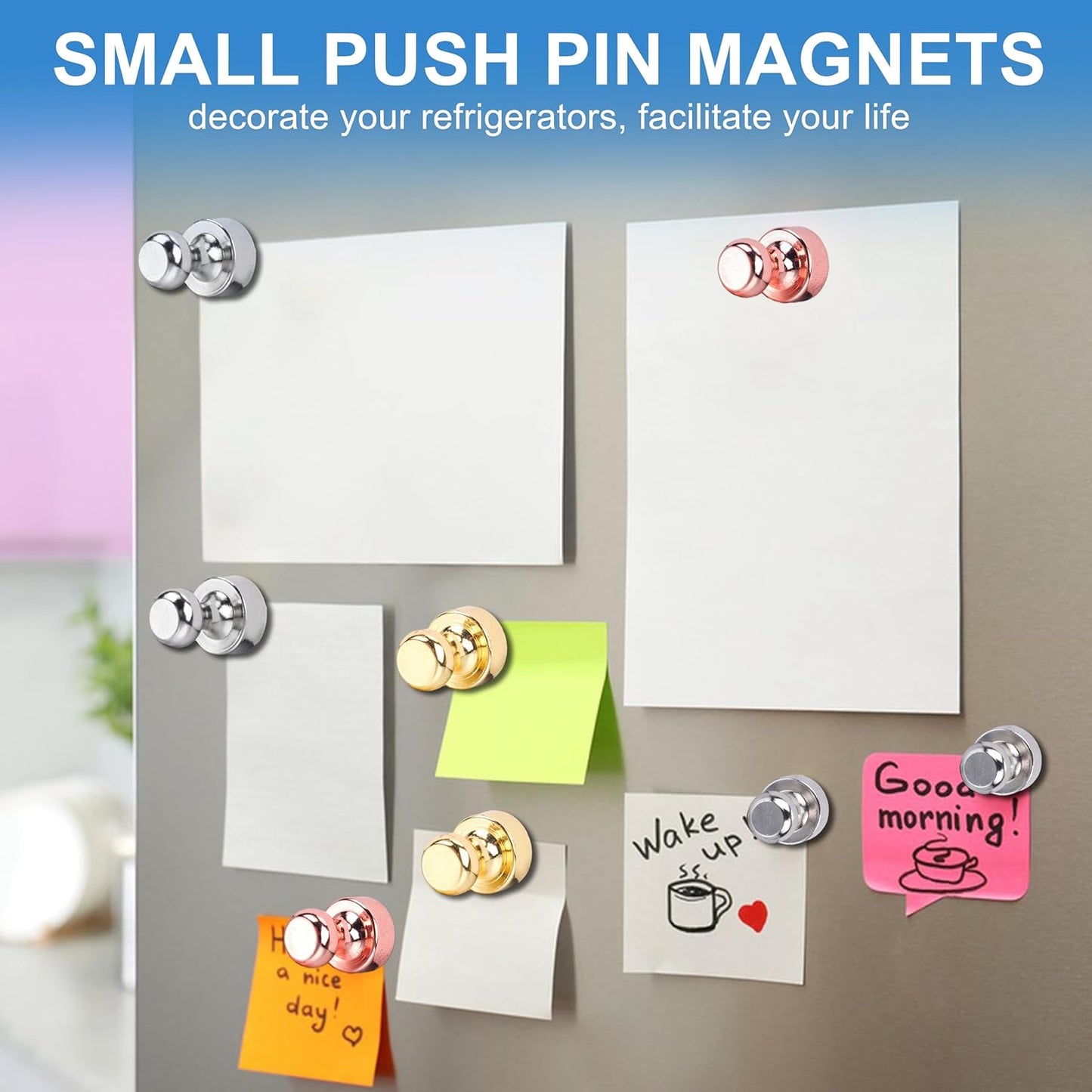 LOVIMAG Fridge Magnets 16Pcs Refrigerator Whiteboard Small Strong Magnet Classroom Kitchen Accessories Decorative Locker Set Decor Must Haves Office Calendar Refrigerador Magnetic Cute Crafts