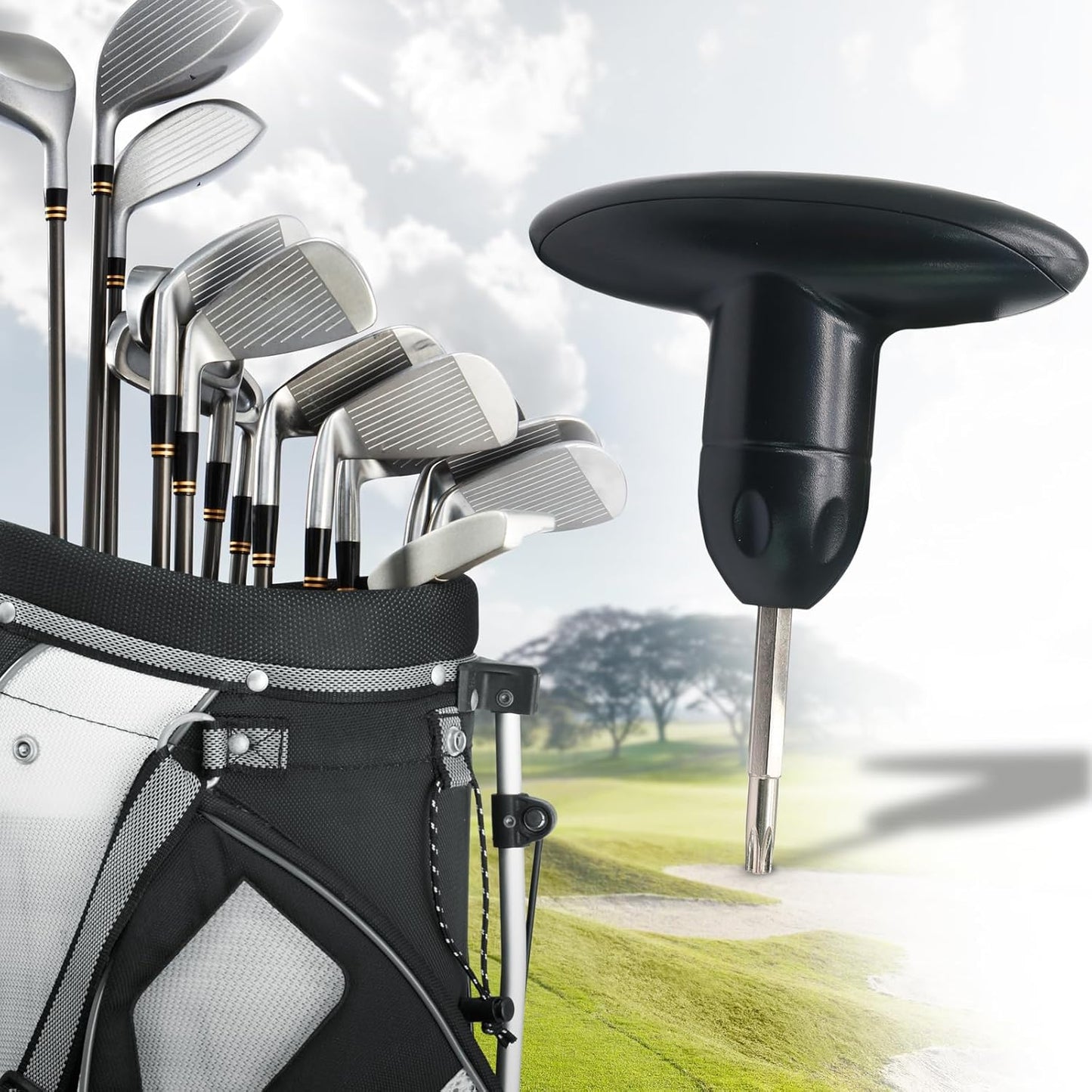 T25 Golf Wrench Tool, Golf Wrench Golf Head Adjustment Tool Golf Accessories for Golf Club Driver Shaft Adapter