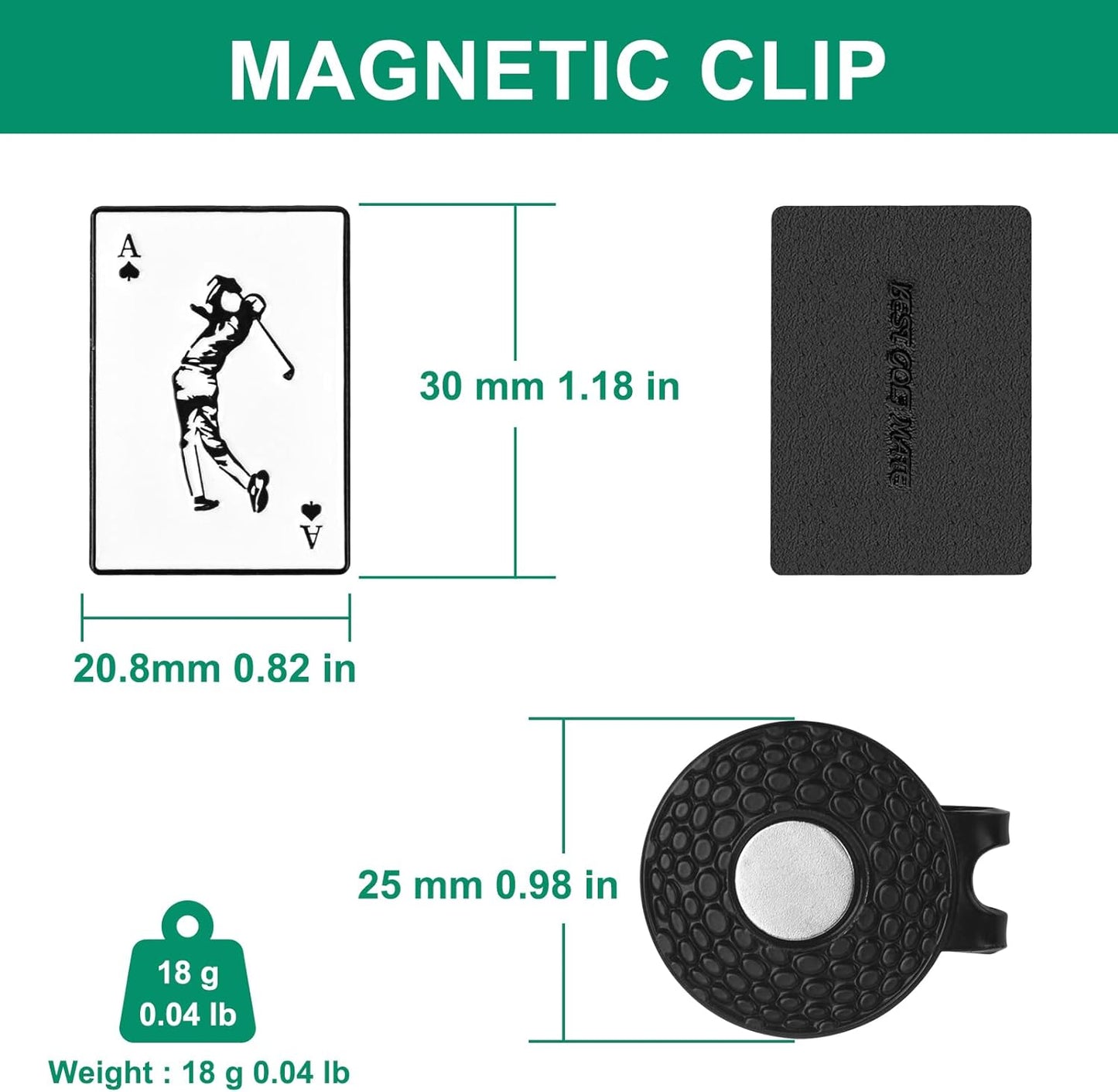 Golf Ball Marker Hat Clip, Golf Accessories for Men, Golf Ball Stamp, Funny Golf Gifts, Golf Gadgets