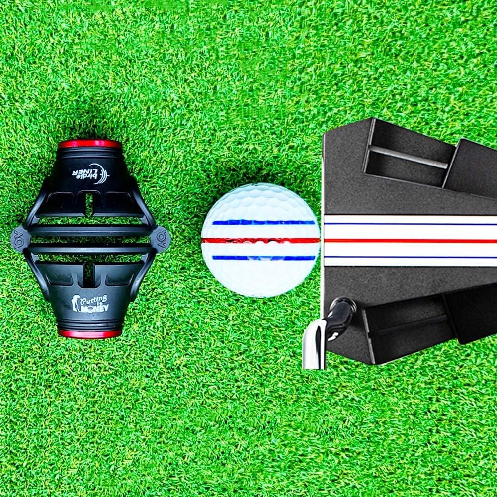 360-Degree Golf Ball Marker Alignment Tool Kit with 3-Color Pens and Gift Box.