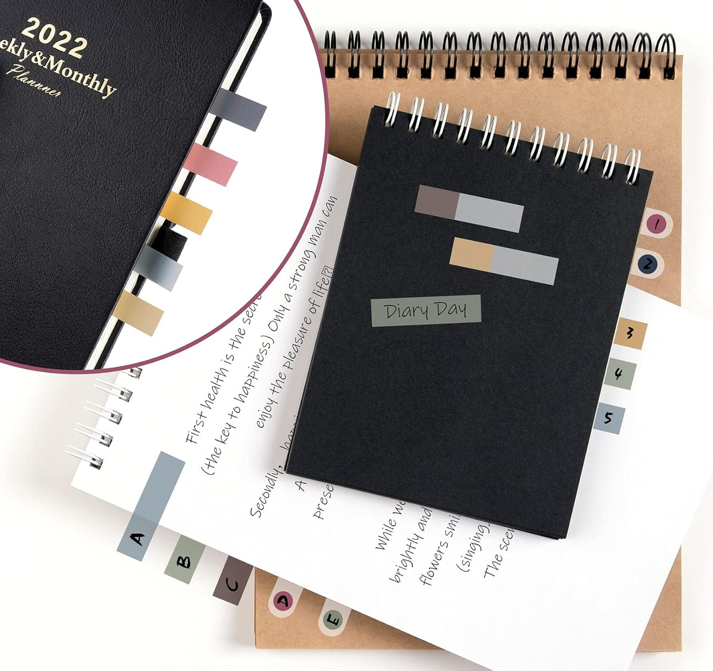 1200 pcs Sticky Tabs- Page Markers Sticky Note Tabs, Colorful Macaron Page Tabs,Writeable and Repositionable Book Tabs,Waterproof Index Tabs Adhesive Strips for Files, Notebooks