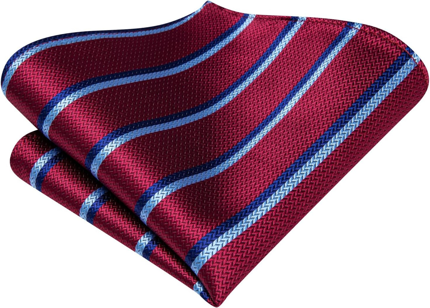 Dubulle Mens Paisley Striped Tie WOVEN Necktie for Men and Handkerchief Cufflinks Set Wedding Formal Business