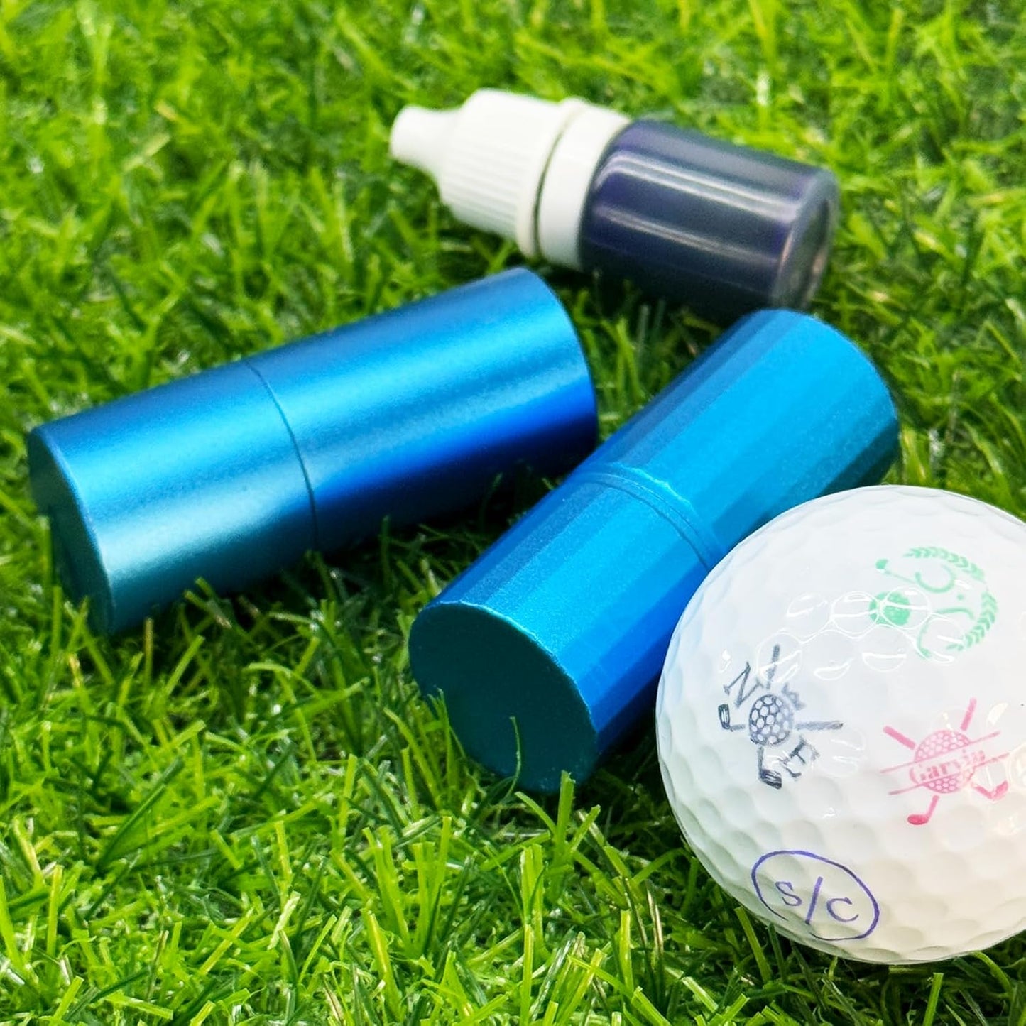 xrlsg Golf Ball Stamp Personalized Golf Ball Marker Custom Monogram Ball Stamper Golf Accessories Gifts for Men Dad Golfers