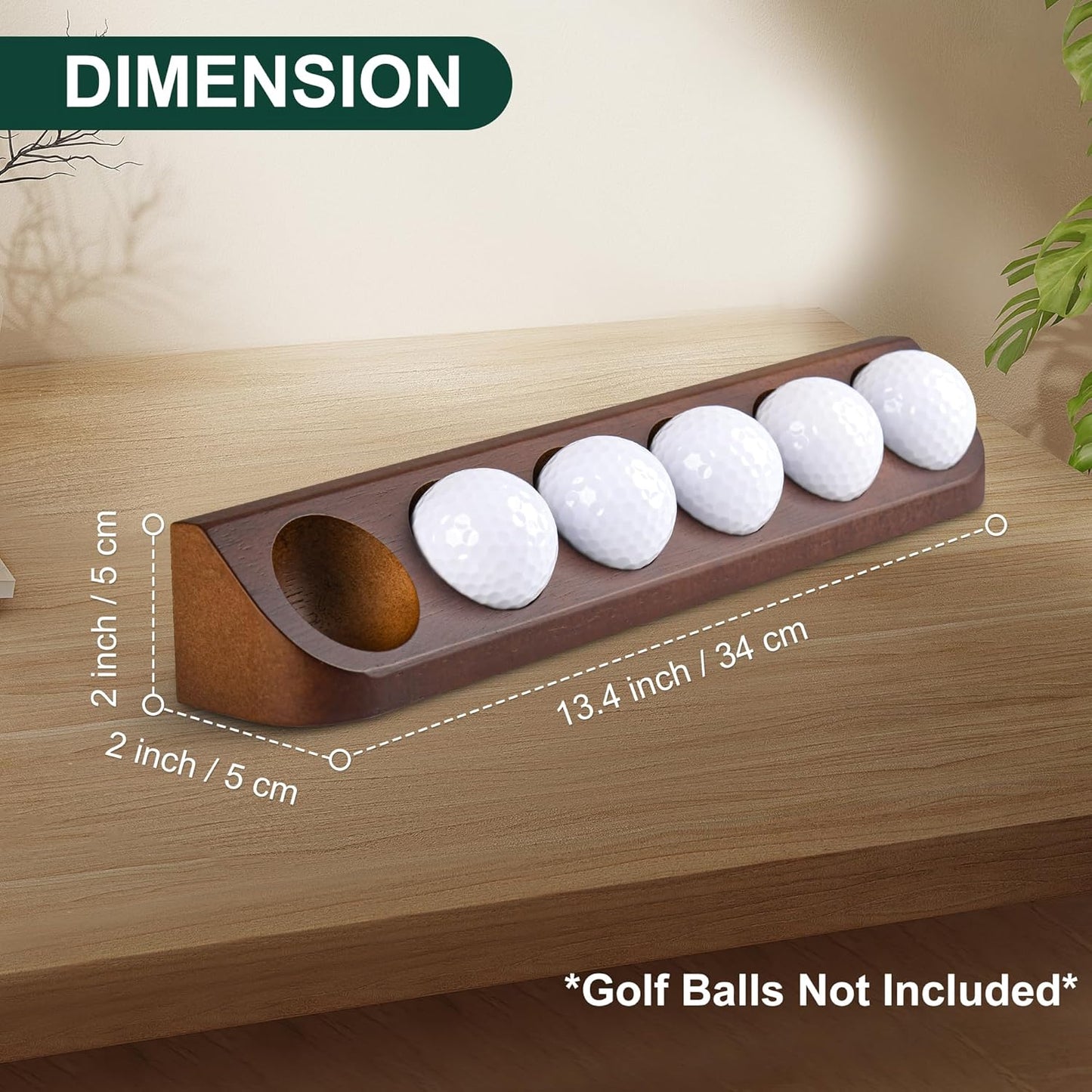 2-Pack Golf Ball Display Case Wall Mount - Display 12 Standard Golf Balls - Golf Office Tabletop Decor - Sport Memorabilia Display Case for Golf Ball Collector - Golf Accessories Gift for Men