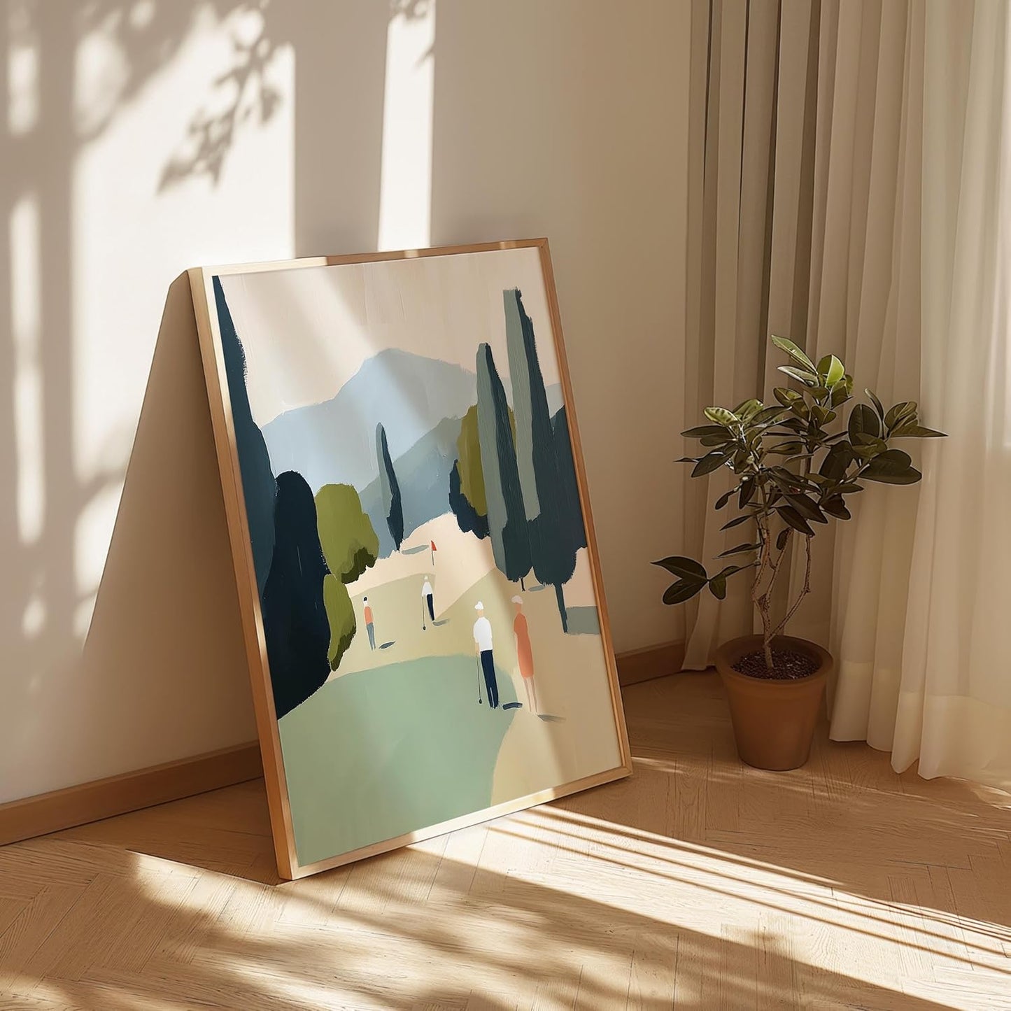 Golf Impressionist Art Print Posters - Premium Giclee Fine Art Prints - Sporty and Sophisticated Home Decor Posters, Golfer Art Prints for Home and Office Decor - Vintage Aesthetic, Ready to Frame