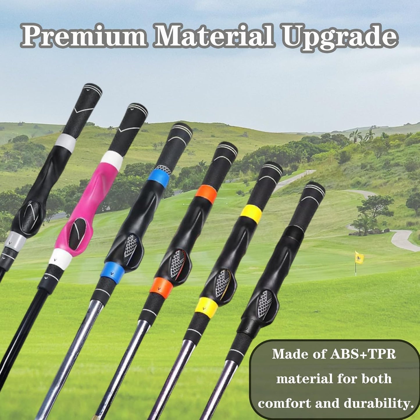 Golf Grip Trainer, Golf Swing Training Aid for Improving Proper Hand Positioning, Golf Training Equipment, Improve Swing Rhythm