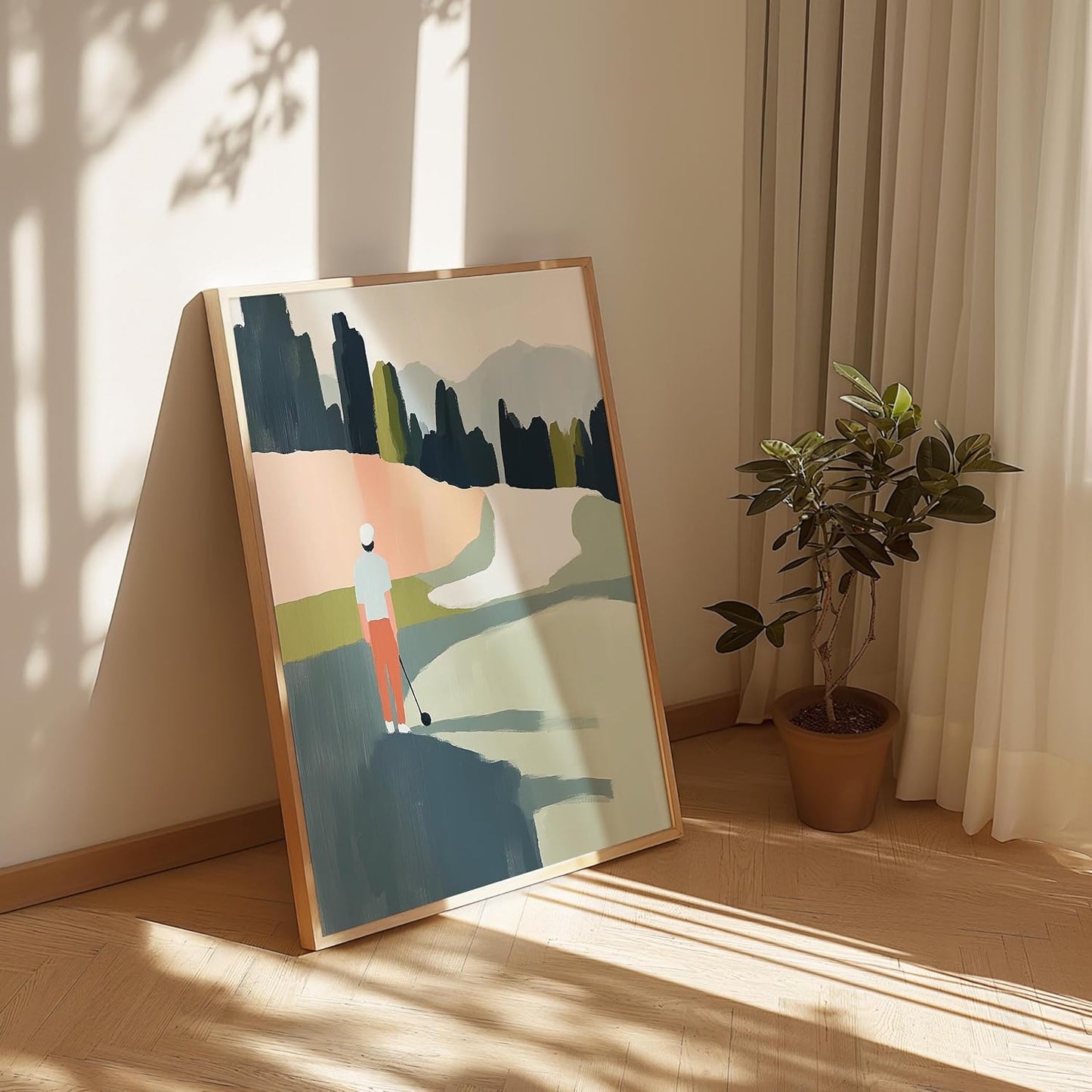 Golf Impressionist Art Print Posters - Premium Giclee Fine Art Prints - Sporty and Sophisticated Home Decor Posters, Golfer Art Prints for Home and Office Decor - Vintage Aesthetic, Ready to Frame