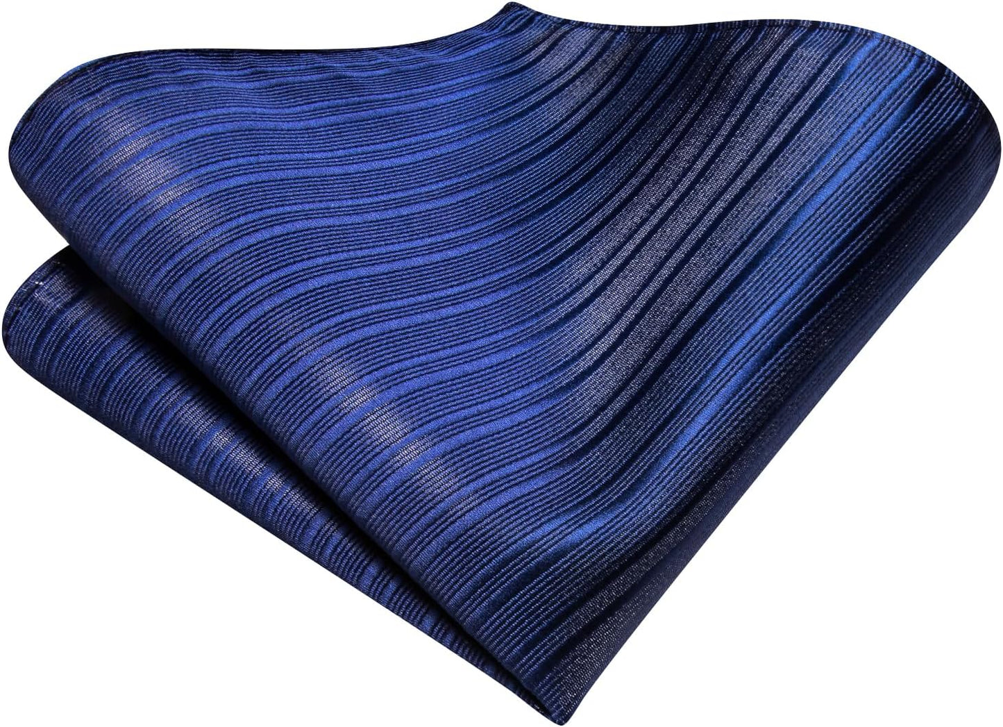 Dubulle Mens Paisley Striped Tie WOVEN Necktie for Men and Handkerchief Cufflinks Set Wedding Formal Business