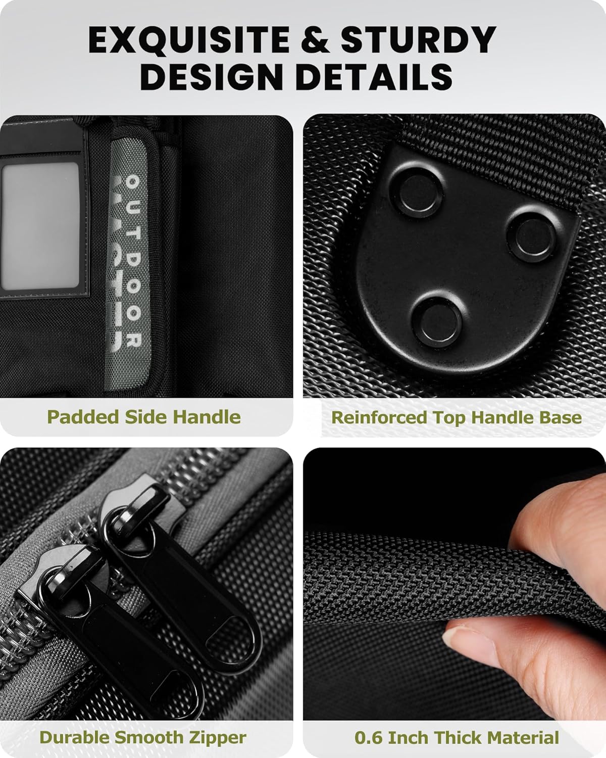 OutdoorMaster Golf Travel Bags for Airlines with Wheels and Hard Case Top, Protect Golf Clubs, Lightweight and Easy to Maneuver, Upgrade Version