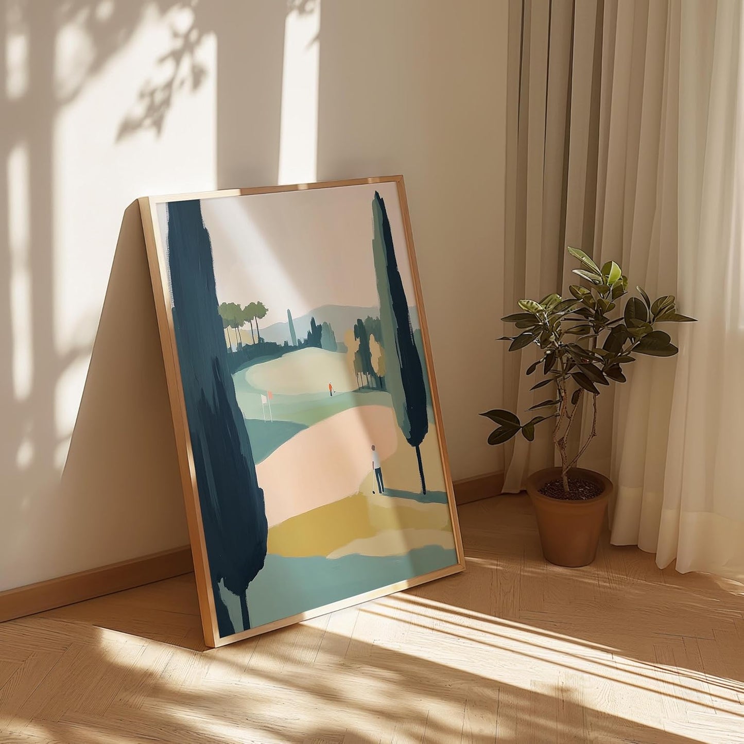 Golf Impressionist Art Print Posters - Premium Giclee Fine Art Prints - Sporty and Sophisticated Home Decor Posters, Golfer Art Prints for Home and Office Decor - Vintage Aesthetic, Ready to Frame