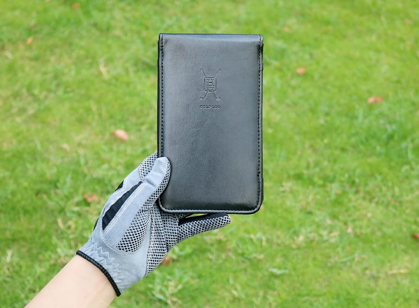 Handy Picks Leather Golf Scorecard Holder | Yardage Book Cover | Scorecard n Pencil Included