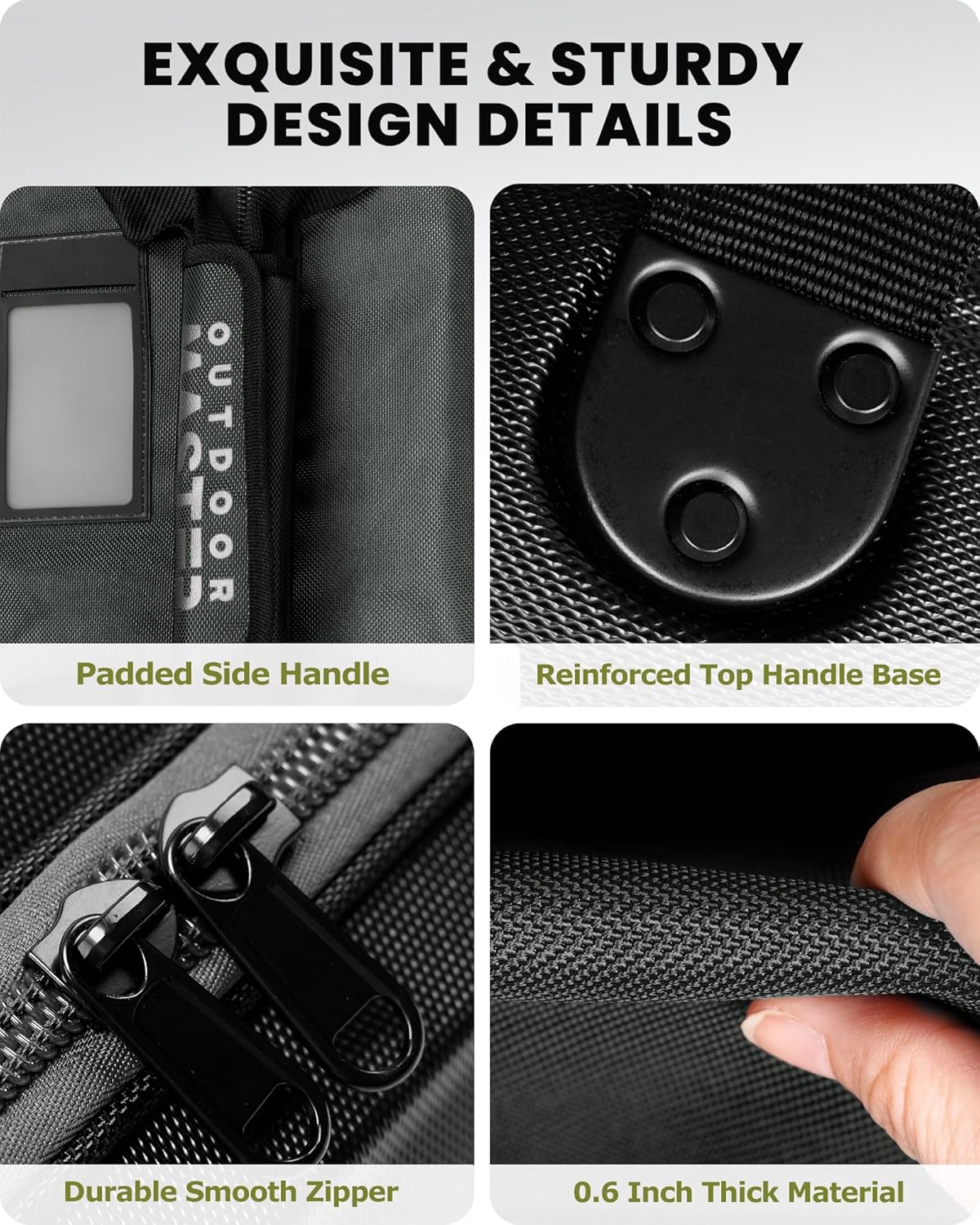 OutdoorMaster Golf Travel Bags for Airlines with Wheels and Hard Case Top, Protect Golf Clubs, Lightweight and Easy to Maneuver, Upgrade Version