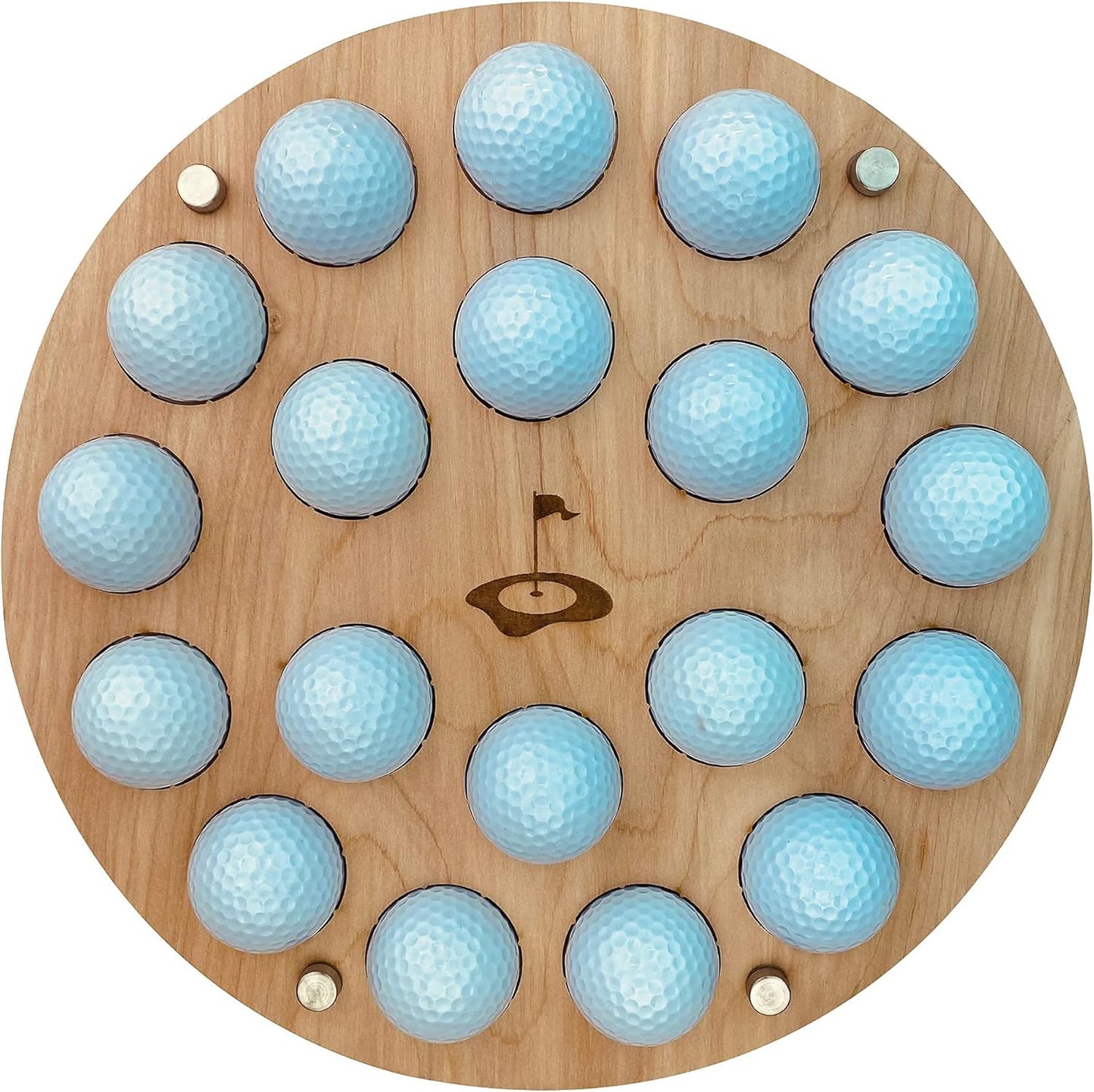 Torched Golf Ball Display Holder Collector’s Case Holds 19 Golf Balls Wall Mount Decor