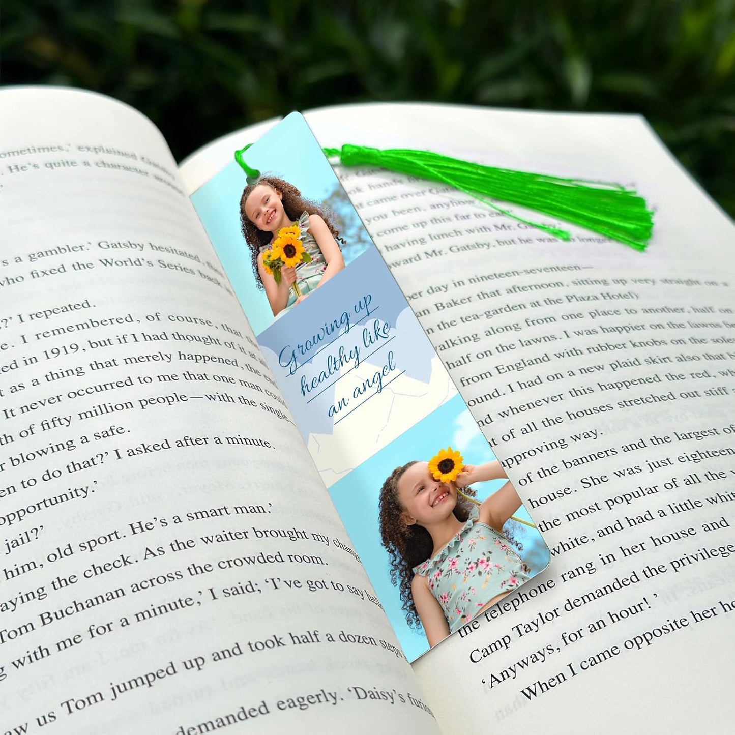 HDSD Custom Bookmarks with Tassel and Gift Box Metal Photo Bookmark Personalized with Picture and Text