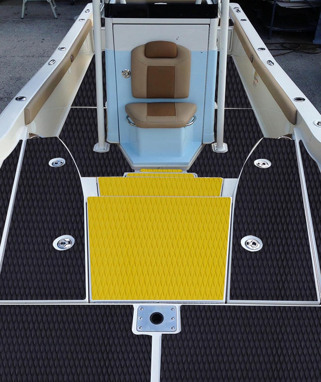 HZshark EVA Foam Boat Decking Sheet Universal DIY Surfboard Traction Pad Non-Slip Grip Mat Trimmable Sheet for Kayak RV Yacht Pool Skateboard Skimboard Step Green Yellow Orange Blue Dark Grey Black