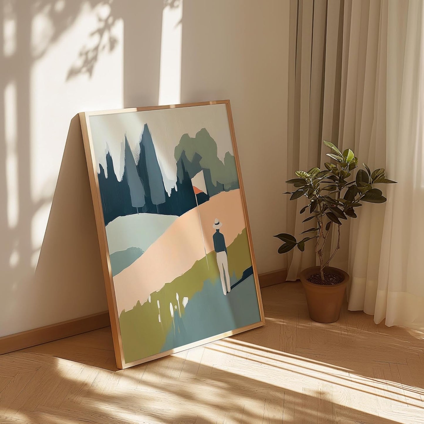 Golf Impressionist Art Print Posters - Premium Giclee Fine Art Prints - Sporty and Sophisticated Home Decor Posters, Golfer Art Prints for Home and Office Decor - Vintage Aesthetic, Ready to Frame