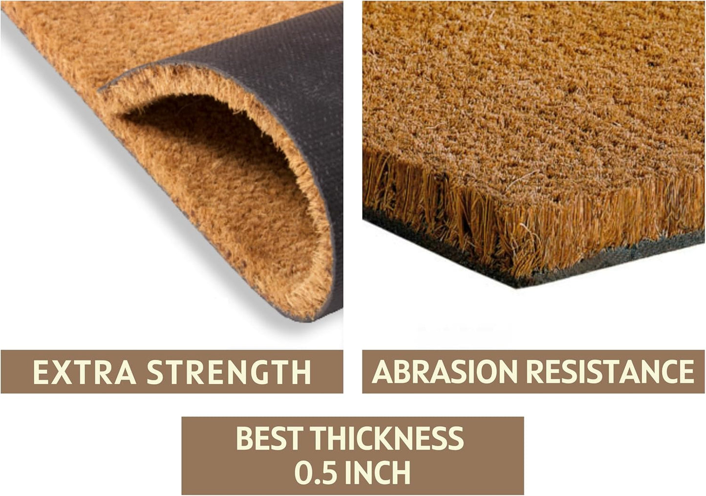 clicked craft Personalized Door Mat with Monogram - Custom Doormat with Anti-Slip Backing - 3 Size Options - Family Doormat Custom Door Mats for Front Door Front Door Mat for Outdoor Decor