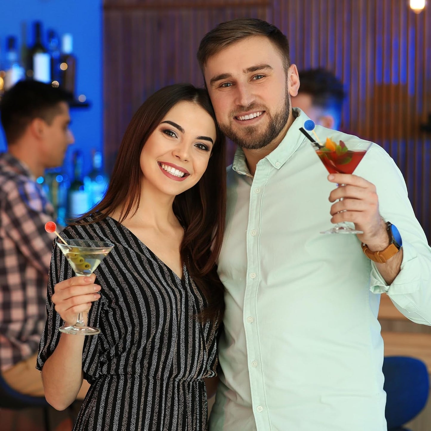 Aodaer 100 Pieces Golf Toothpicks 4.72 Inch Golf Skewers Golf Cocktail Picks Golf Fruit Picks Decorative Toothpicks for Appetizers Cocktail Garnish Sports Party Supplies, Multicolor