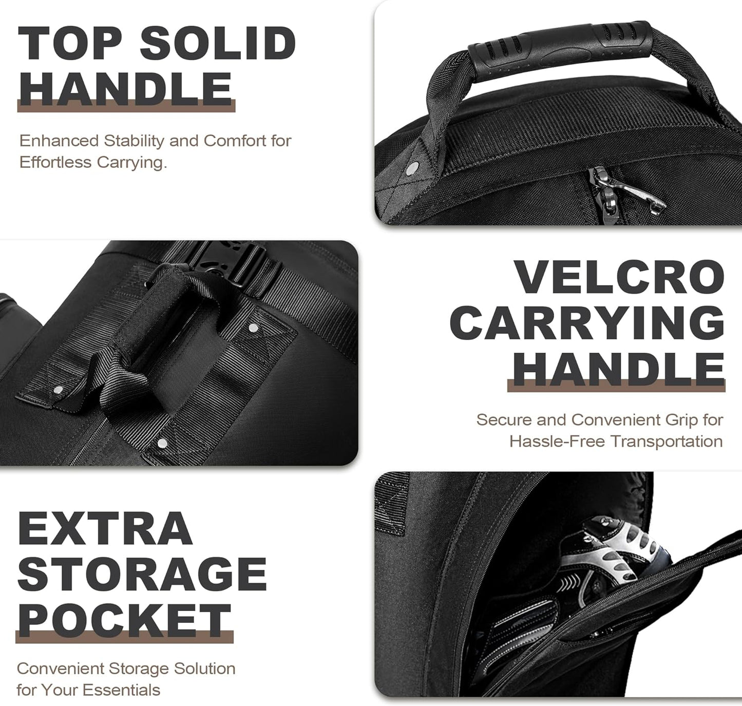 Himal Outdoors Golf Travel Bag - Heavy Duty 600D Polyester Oxford Wear-Resistant, Excellent Zipper Universal Size with Wheels, Soft-Sided Golf Club Travel Cover to Protect Clubs