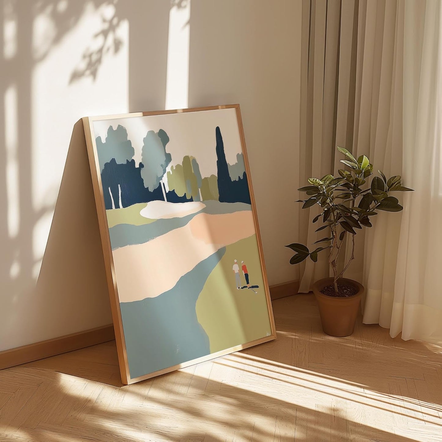 Golf Impressionist Art Print Posters - Premium Giclee Fine Art Prints - Sporty and Sophisticated Home Decor Posters, Golfer Art Prints for Home and Office Decor - Vintage Aesthetic, Ready to Frame