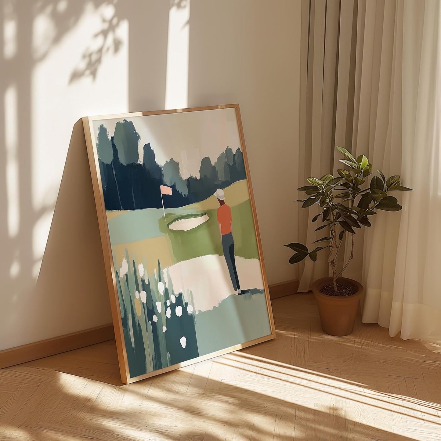 Golf Impressionist Art Print Posters - Premium Giclee Fine Art Prints - Sporty and Sophisticated Home Decor Posters, Golfer Art Prints for Home and Office Decor - Vintage Aesthetic, Ready to Frame