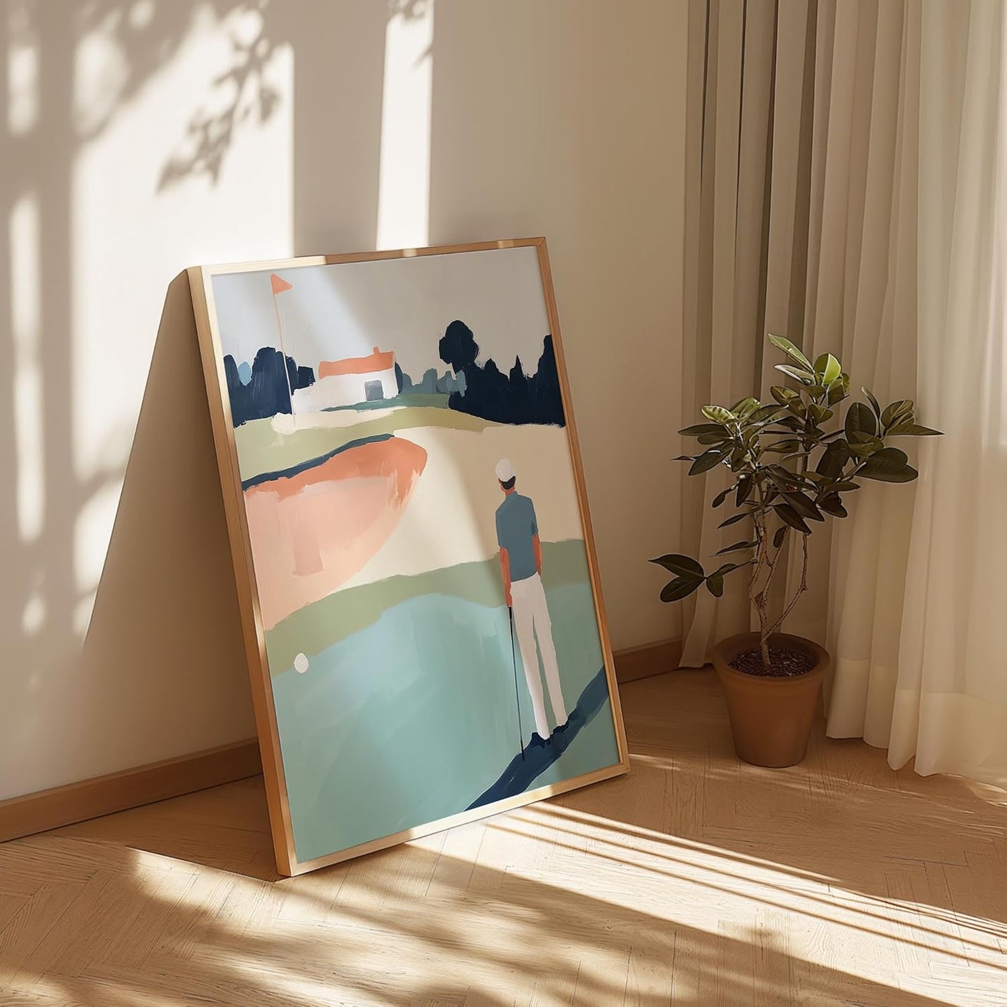 Golf Impressionist Art Print Posters - Premium Giclee Fine Art Prints - Sporty and Sophisticated Home Decor Posters, Golfer Art Prints for Home and Office Decor - Vintage Aesthetic, Ready to Frame