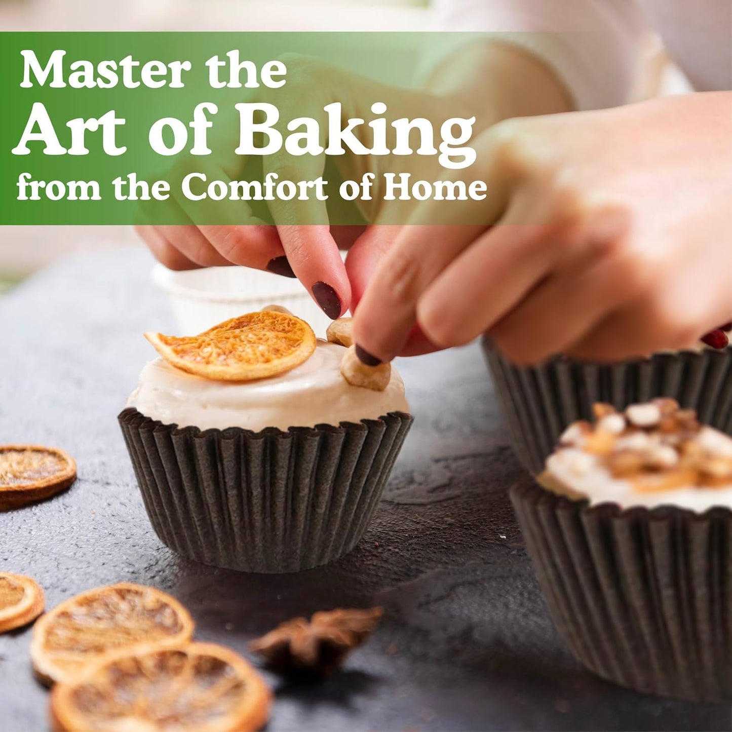 Regency Wraps Greaseproof Professional Grade Baking Cups, Pack of 40, Standard Liners, Brown Solid, for Cupcakes, Muffins, Candy, Non Stick