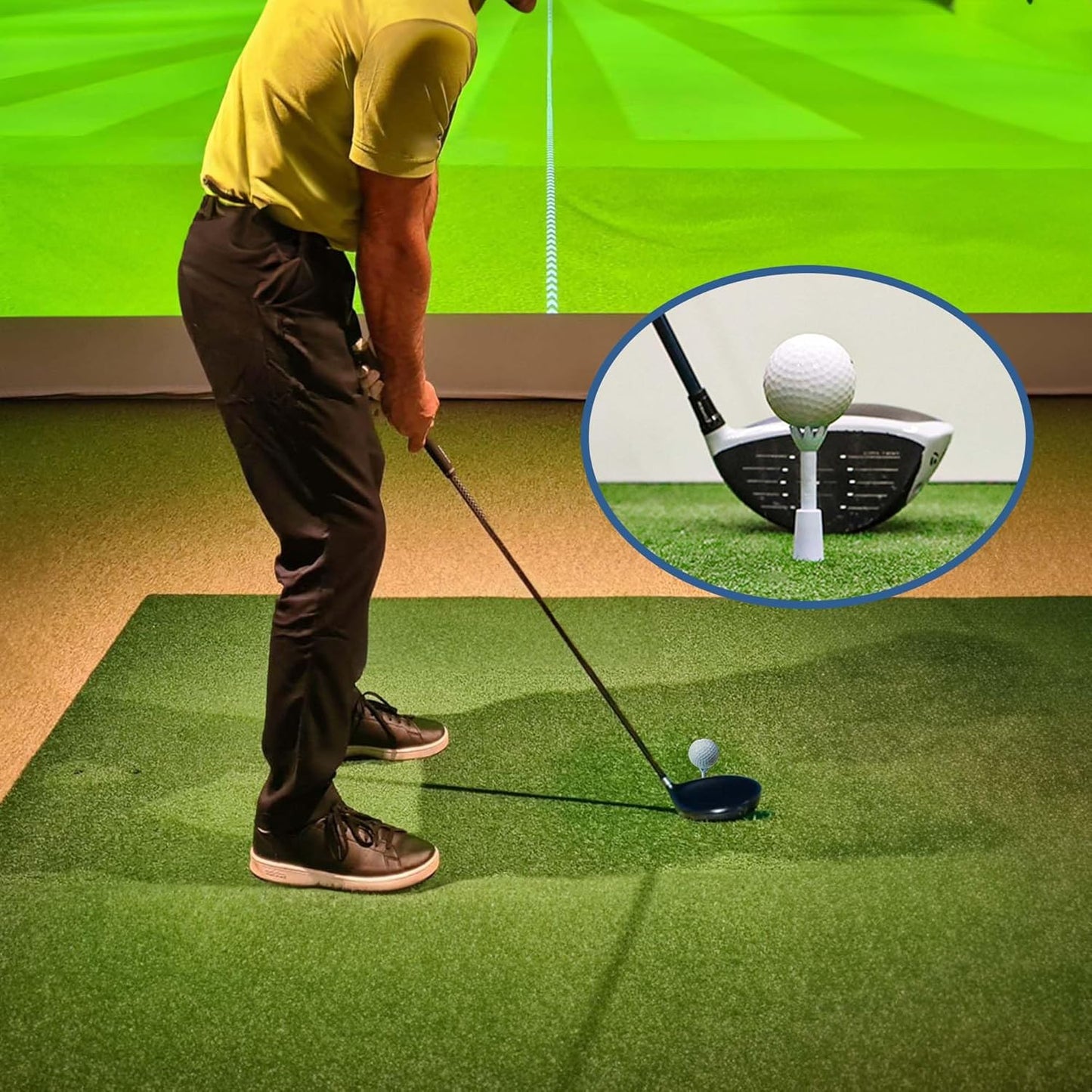 Adjustable Golf Tees - Essential Accessories for Men, Unbreakable & Durable - No Need to Repeatedly Pick Up (3 Pack White)