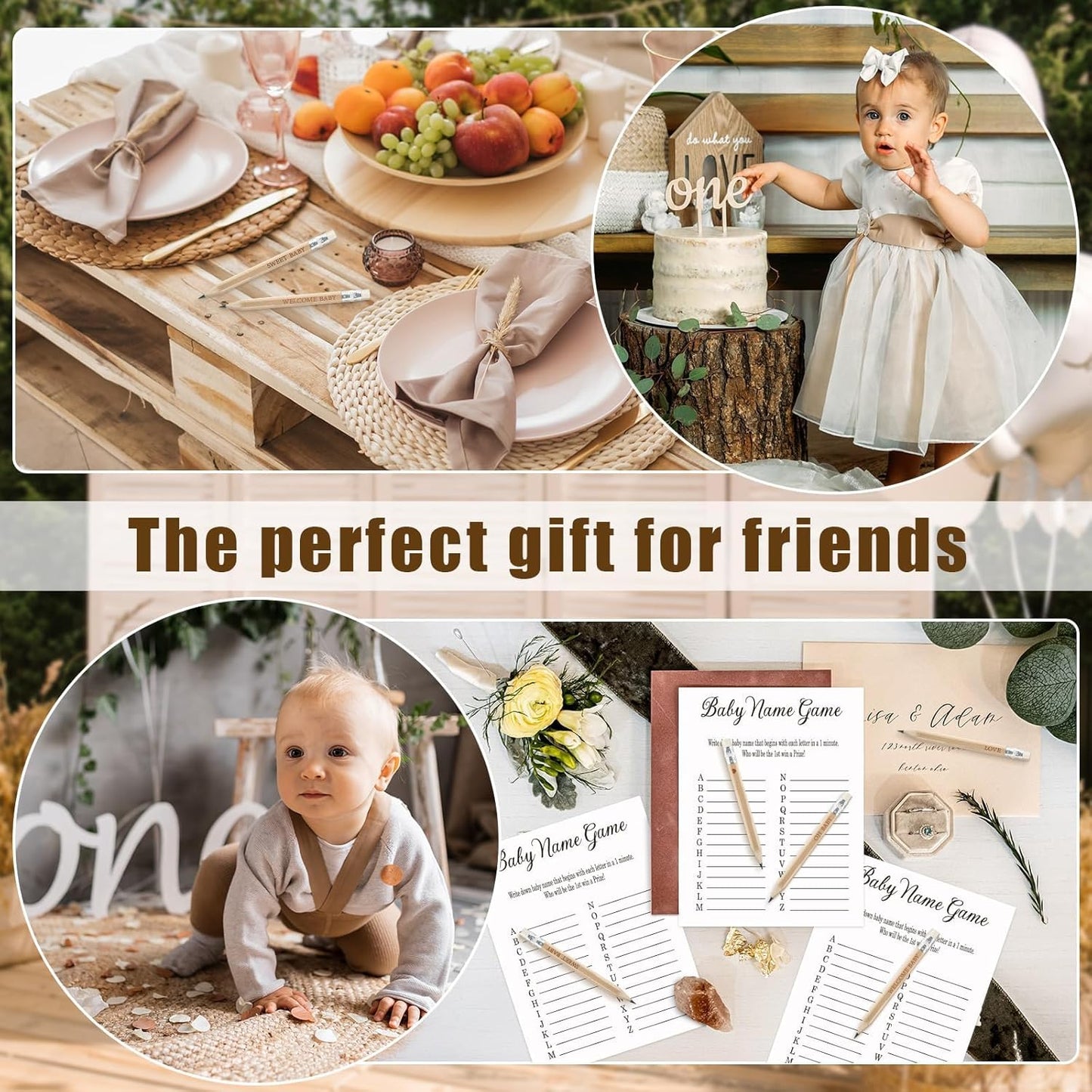 50 Sets Boho Baby Shower Pencils Gifts Bulk for Guest Golf Half Pencil Baby Shower Game Sharpened Mini Pencils with Eraser Bohemian Pampas Grass Girl Boy Neutral Gender Reveal Party Favors