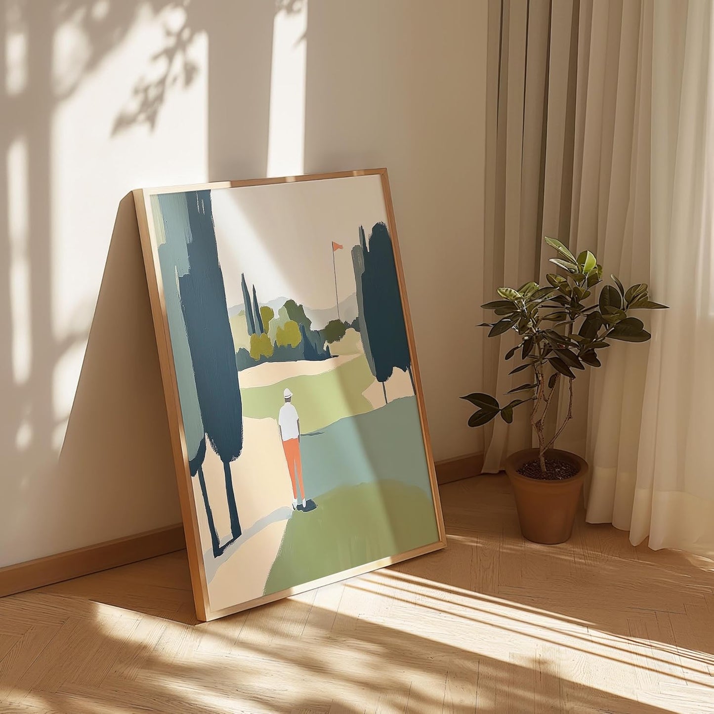 Golf Impressionist Art Print Posters - Premium Giclee Fine Art Prints - Sporty and Sophisticated Home Decor Posters, Golfer Art Prints for Home and Office Decor - Vintage Aesthetic, Ready to Frame