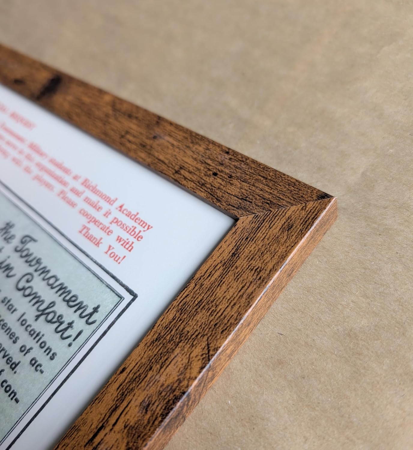 Framed Golf Map - Augusta National Golf Club Course, 1954, Vintage Wall Art, 11x14 (11x14 Framed)