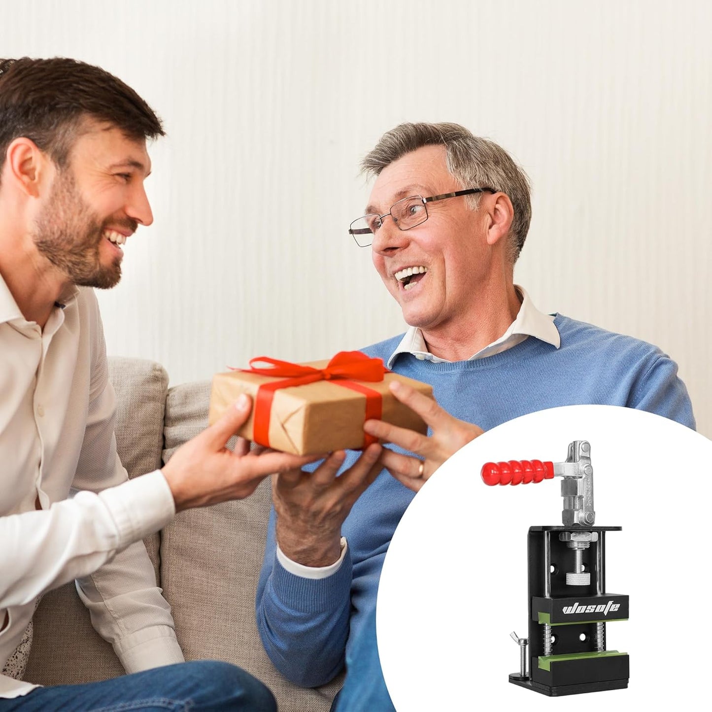 Golf Club Regrip Vise Tool, Professional Golf Grip Kit With Hook Knife And Grip Tapes, 17 Iron Club Ferrules, Golf Club Regripping Kit, Quick Shaft Clamp, Easy To Install, Simple To Operate, Golfer