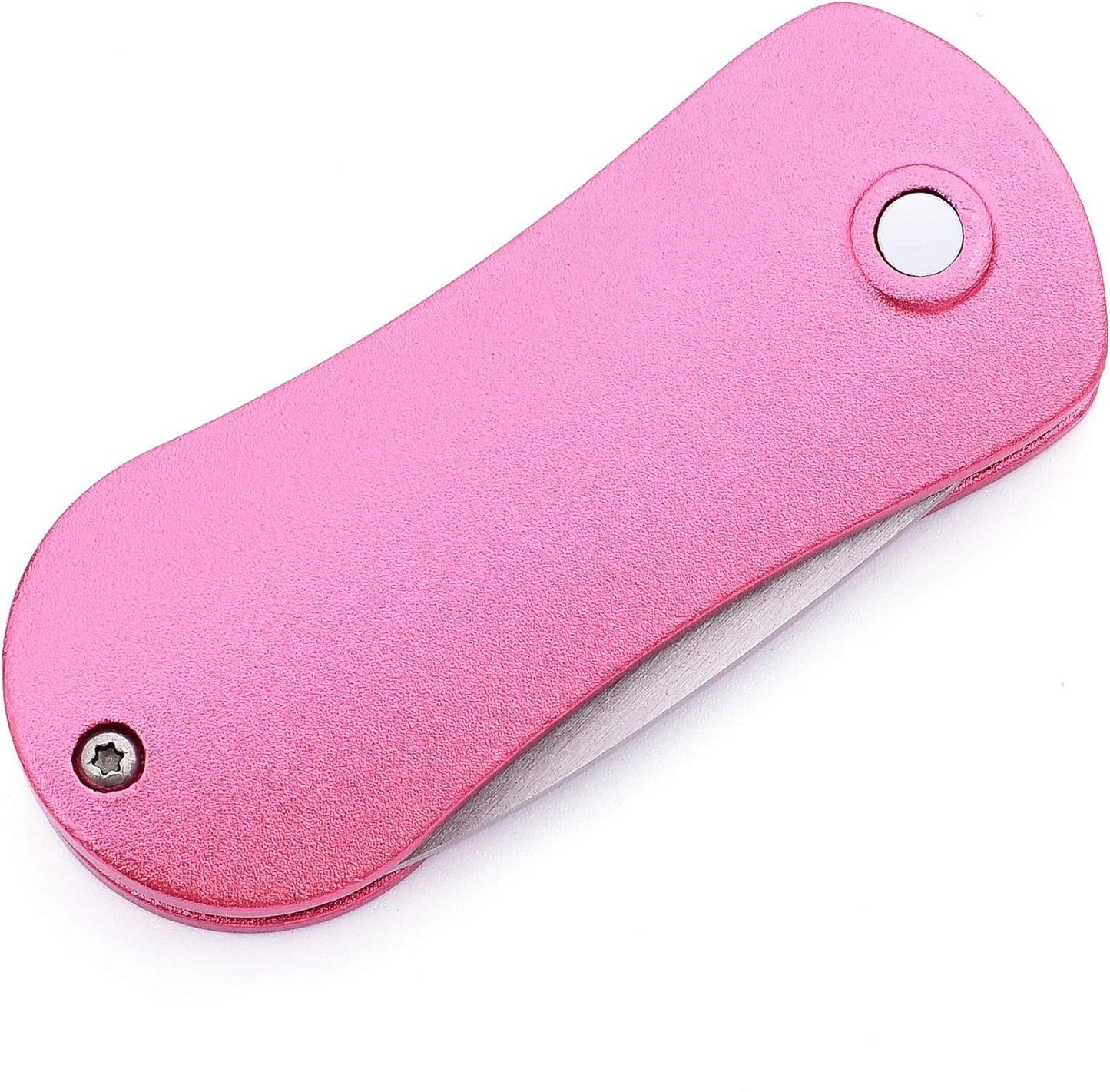 Mile High Life Golf Divot Repair Tool, All Metal Foldable Divot Tool with Pop-up Button & Magnetic Ball Marker