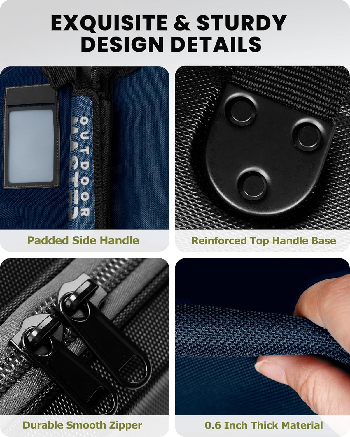 OutdoorMaster Golf Travel Bags for Airlines with Wheels and Hard Case Top, Protect Golf Clubs, Lightweight and Easy to Maneuver, Upgrade Version